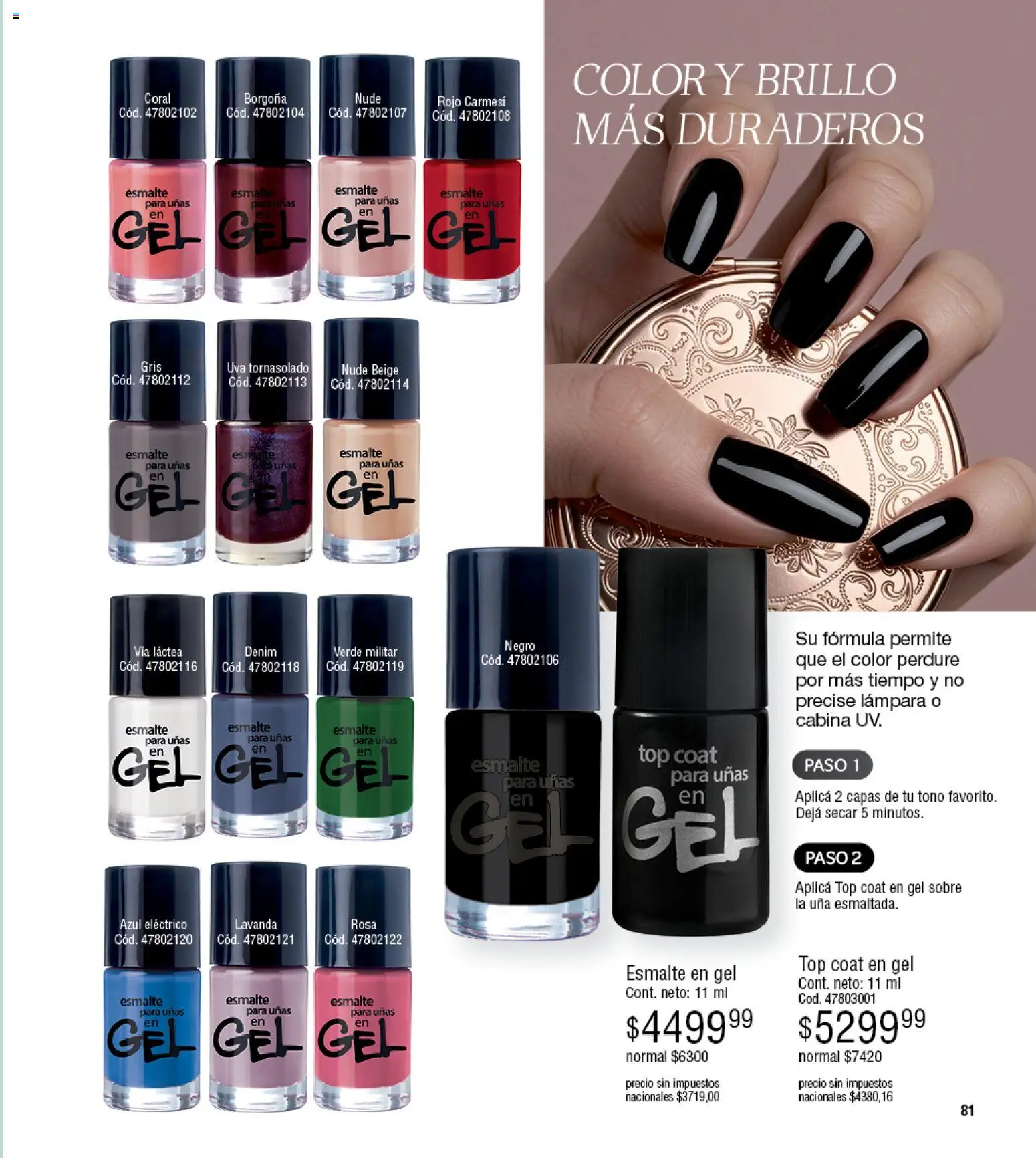 Millanel - Catálogo │ válido desde el 30.03.2026 | Página: 81 | Productos: Top, Sobre, Lámpara, Brillo