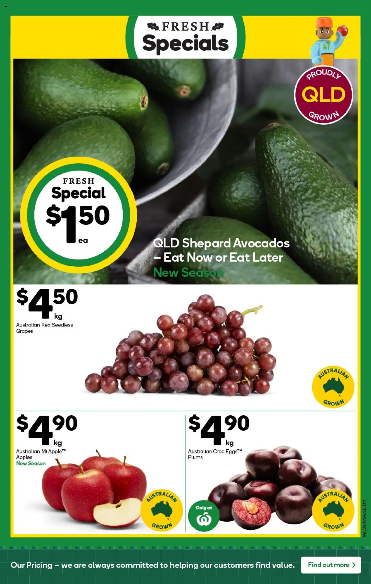 Woolworths catalogue - valid from 25.02.2026 | Page: 11 | Products: Apples, Grapes, Plums