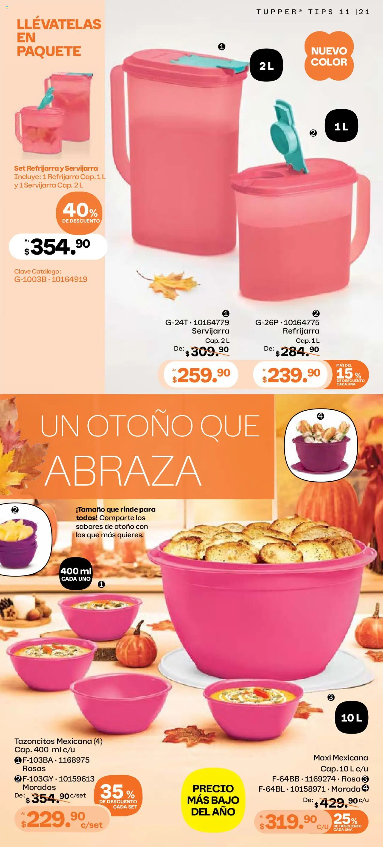 Nuevas ofertas de Tupperware válidas en toda la República Mexicana desde el 06.10.2025. ¡Encuentra las mejores ofertas en Tupperware - Catálogo! | Página: 21 | Productos: Tupper