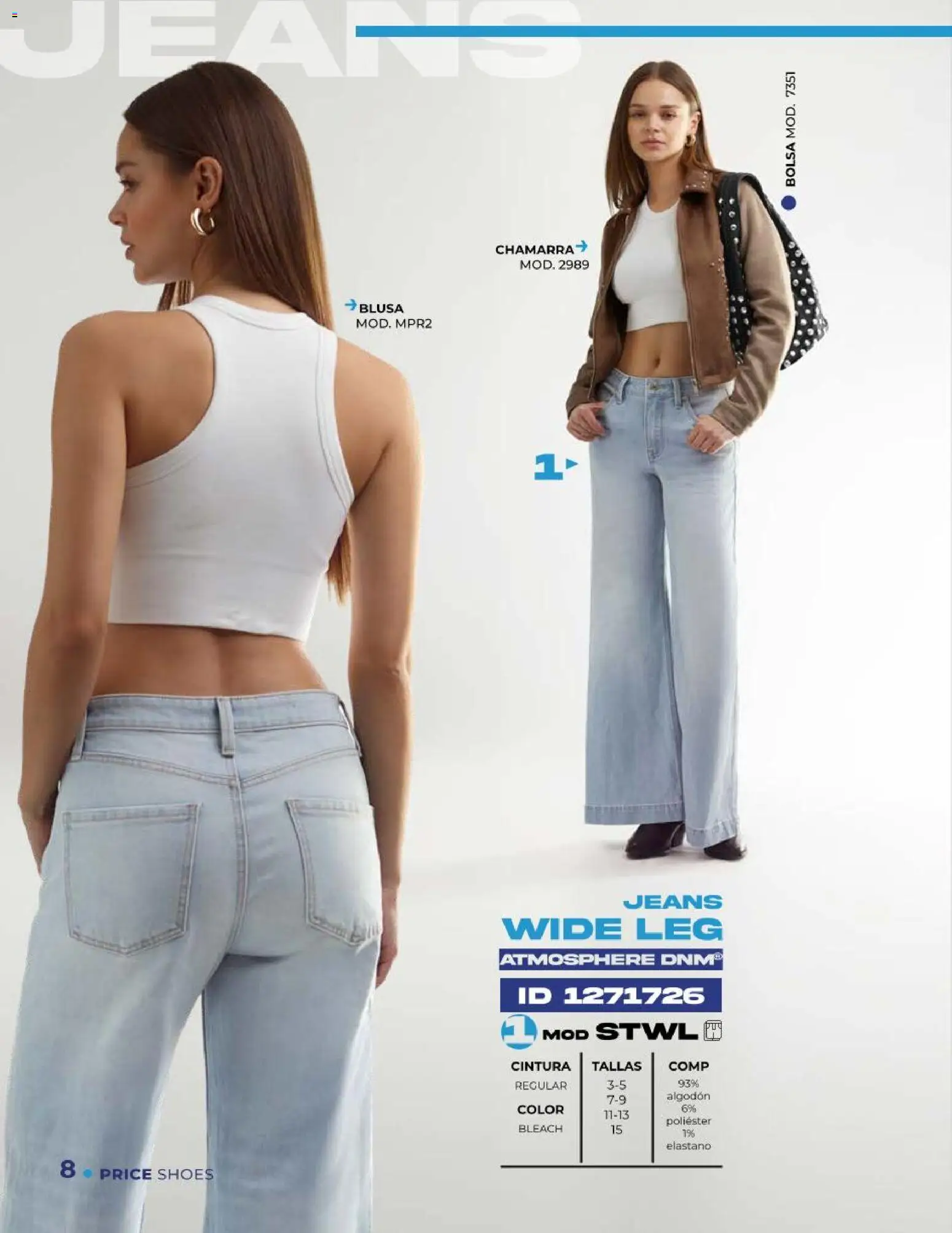 Nuevas ofertas de Price Shoes válidas en toda la República Mexicana desde el 05.02.2026. ¡Encuentra las mejores ofertas en Price Shoes catálogo Jeans! | Página: 8