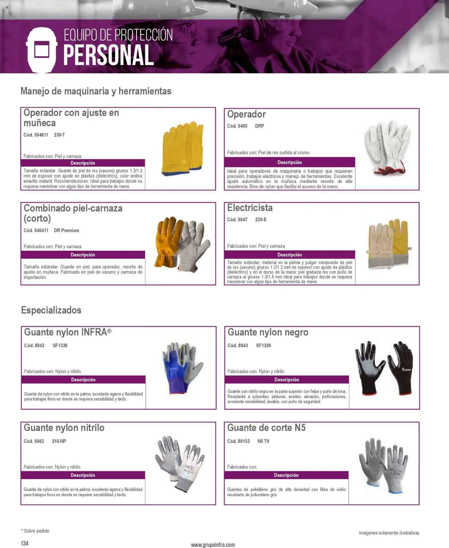 Nuevas ofertas de Infra válidas en toda la República Mexicana desde el 28.01.2026. ¡Encuentra las mejores ofertas en Infra catálogo Industrial protection! | Página: 18 | Productos: Guantes, Res, Guante, Sobre