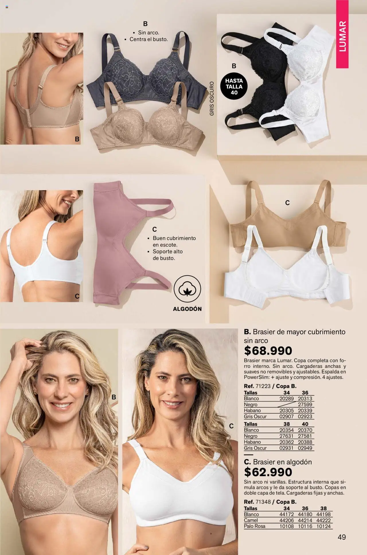 Leonisa revista - valida desde el 04.08.2025 | Página: 49 | Productos: Algodón, Brasier
