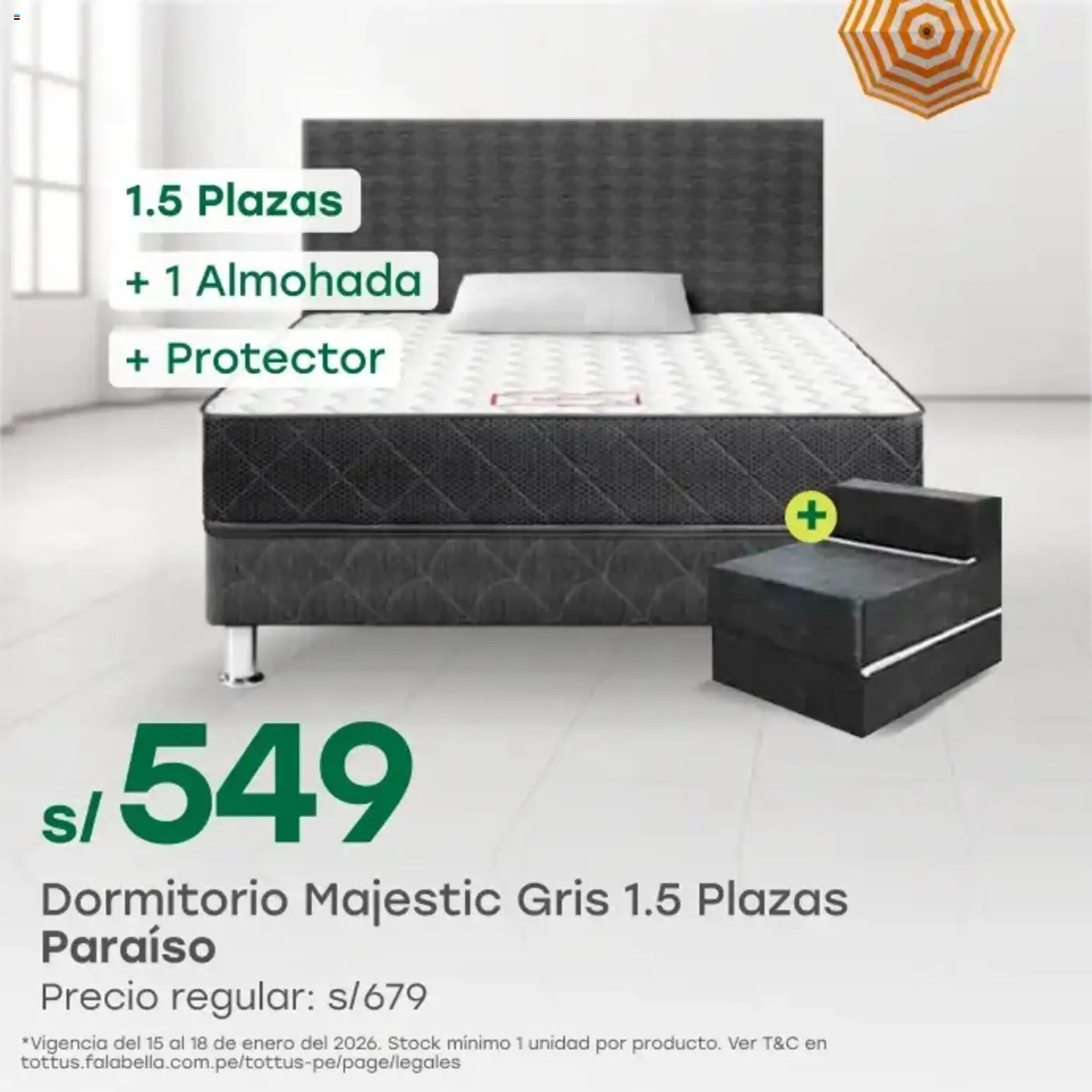 Catálogo Tottus válido desde 15.01.2026 | Página: 4 | Productos: Almohada