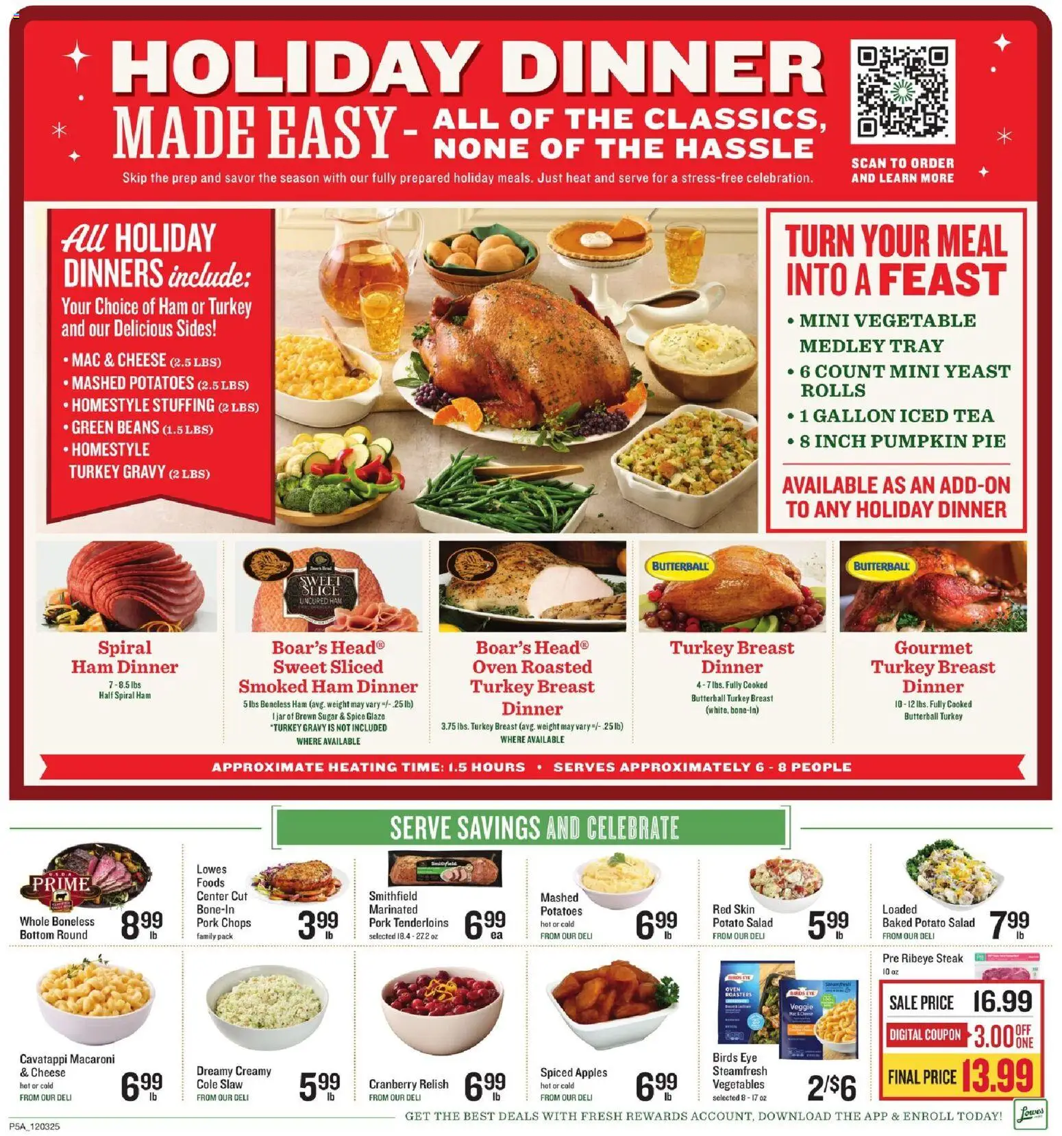 Lowes Foods Weekly Ad - valid from 03.12.2025 | Page: 7 | Products: Apples, Vegetables, Pumpkin Pie, Weight