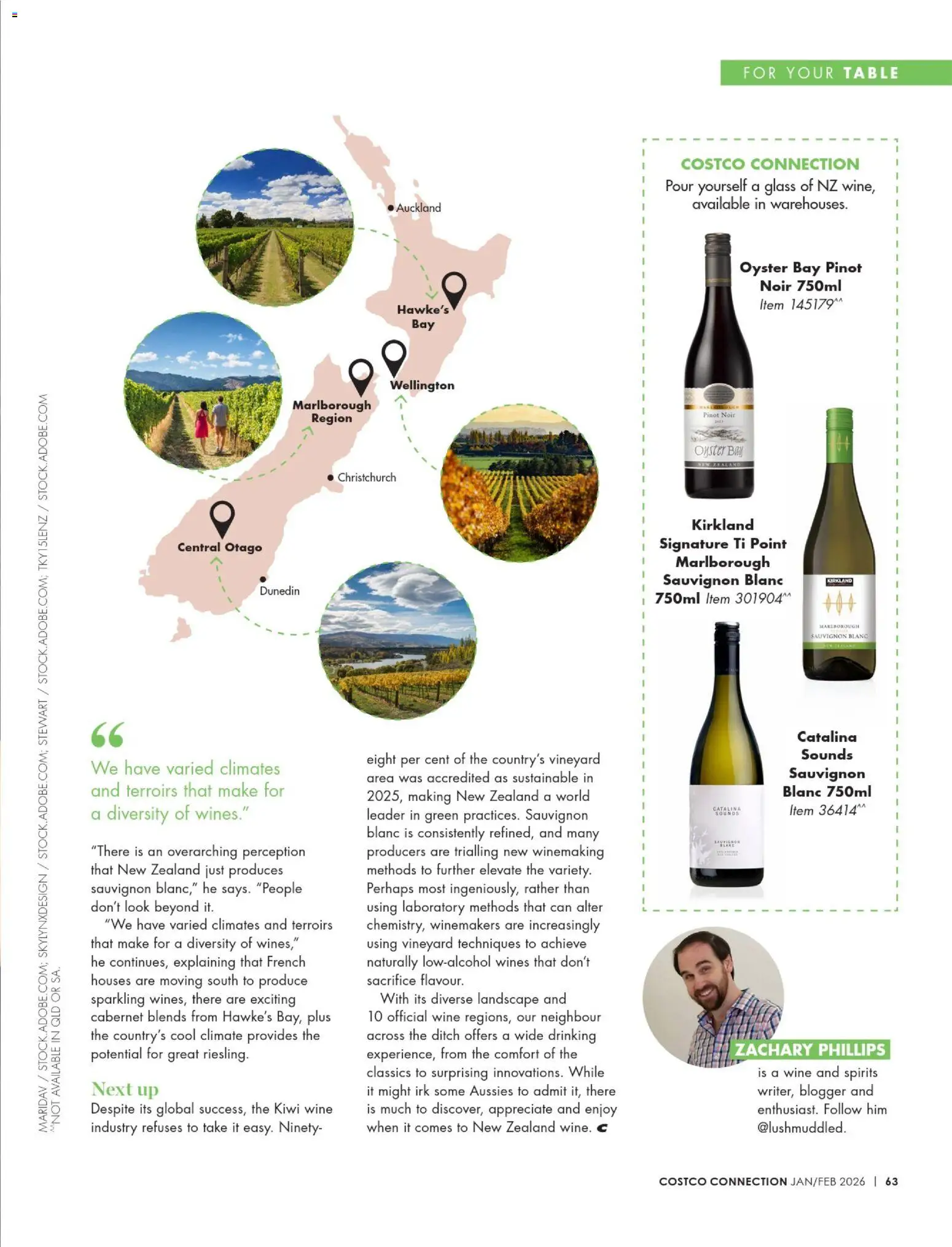 Costco catalogue - valid from 01.01.2026 | Page: 123 | Products: Table, Wine, Landscape, Sustainable