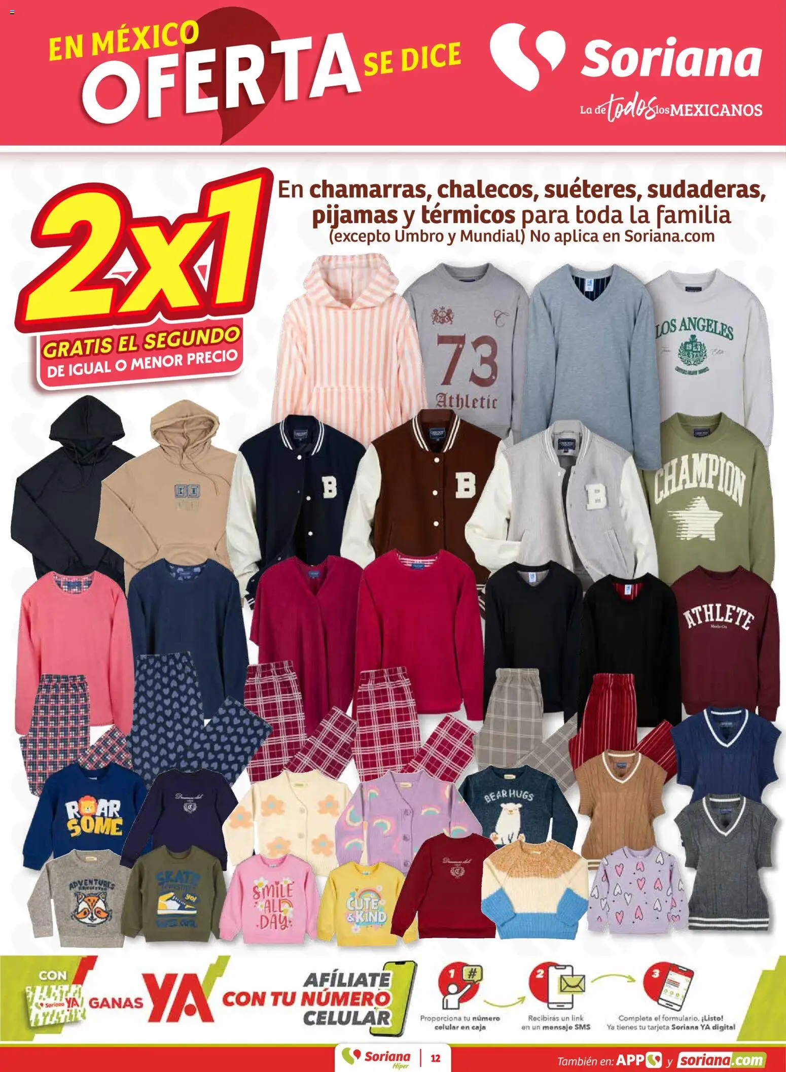 Nuevas ofertas de Soriana válidas en toda la República Mexicana desde el 30.01.2026. ¡Encuentra las mejores ofertas en Soriana - Fin de Semana Híper: Tamaulipas (excepto Cd. Victoria y Tampico)! | Página: 12 | Productos: Caja