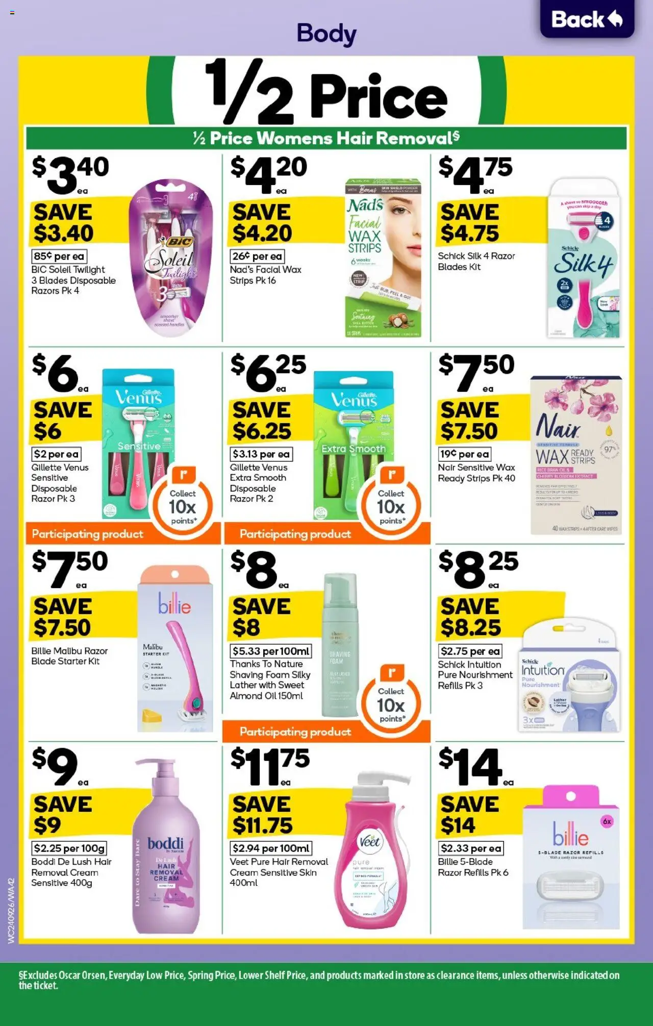 Woolworths catalogue - valid from 24.09.2025 | Page: 42 | Products: Shelf, Powder, Oil, Razor