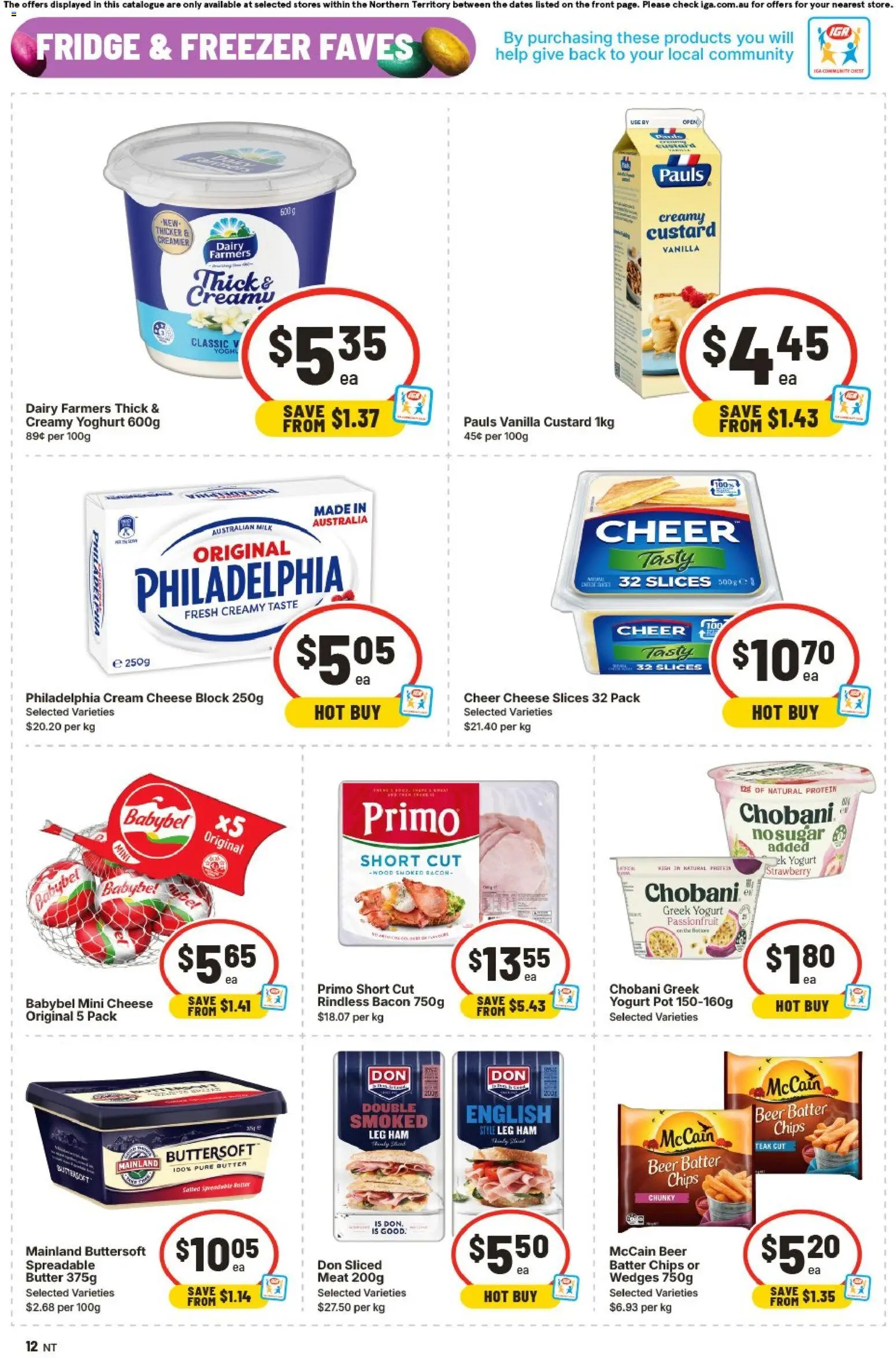 IGA catalogue - valid from 01.04.2026 | Page: 12 | Products: Butter, Beer, Passionfruit, Wood
