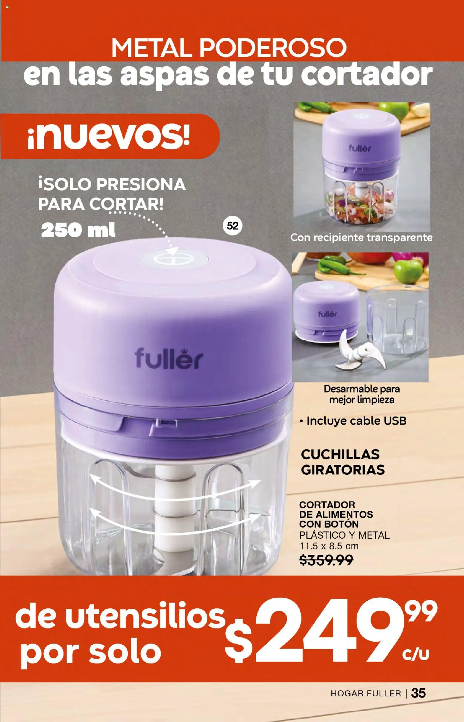 Nuevas ofertas de Fuller válidas en toda la República Mexicana desde el 04.03.2026. ¡Encuentra las mejores ofertas en Fuller campaña 24 2026! | Página: 35 | Productos: Usb, Cable USB, Cable, Cortador