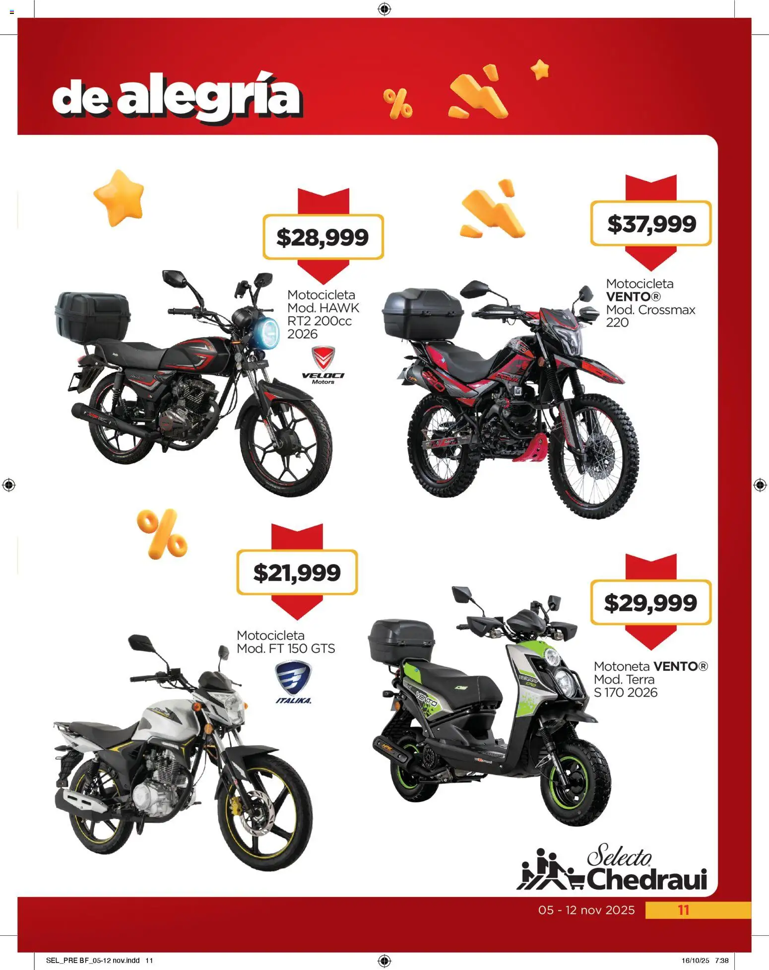 Nuevas ofertas de Chedraui válidas en toda la República Mexicana desde el 05.11.2025. ¡Encuentra las mejores ofertas en Chedraui Buen Fin! | Página: 11