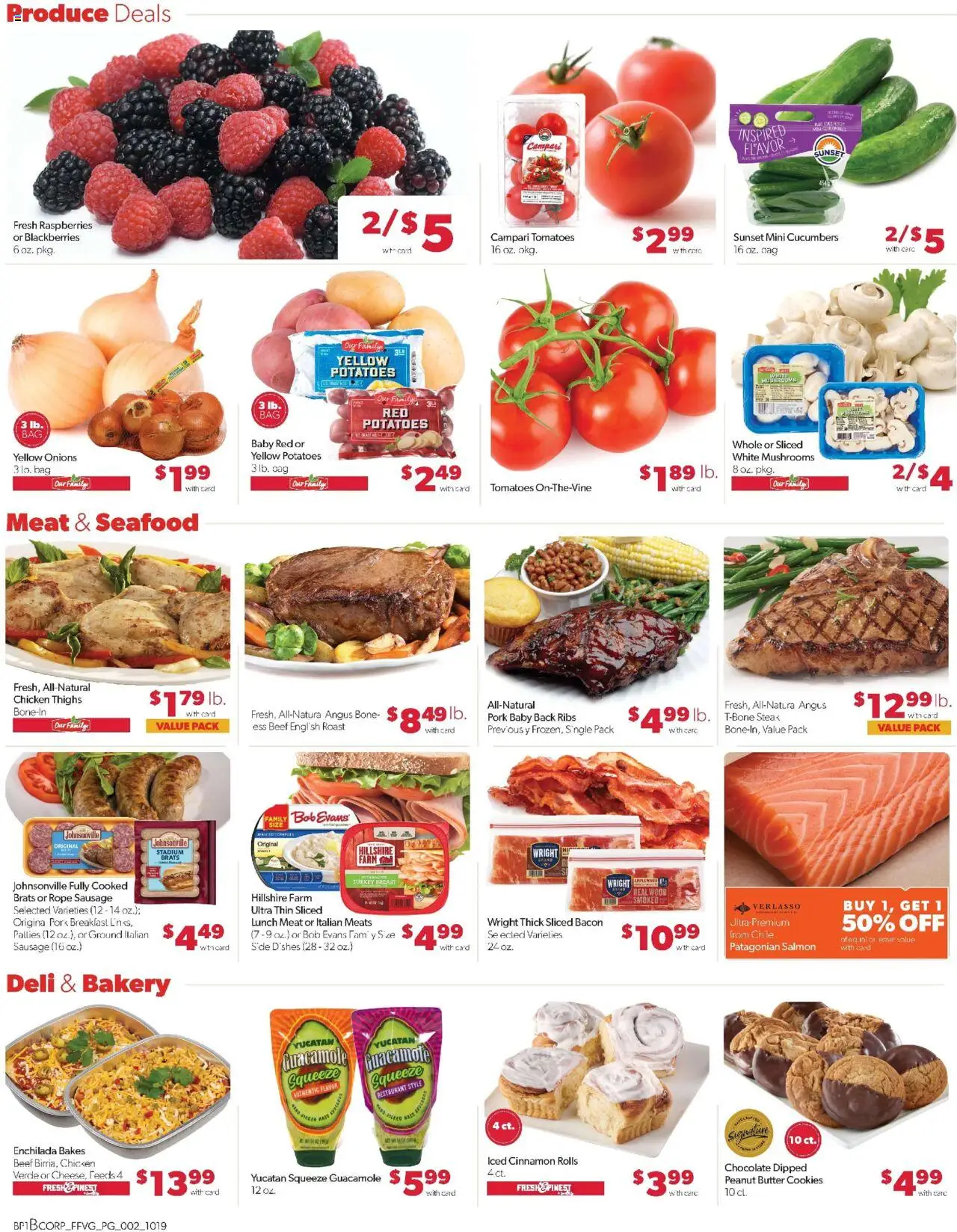 Family Fare Weekly Ad - MI - valid from 19.10.2025 | Page: 2 | Products: Bakery, Cookies, Seafood, Bag