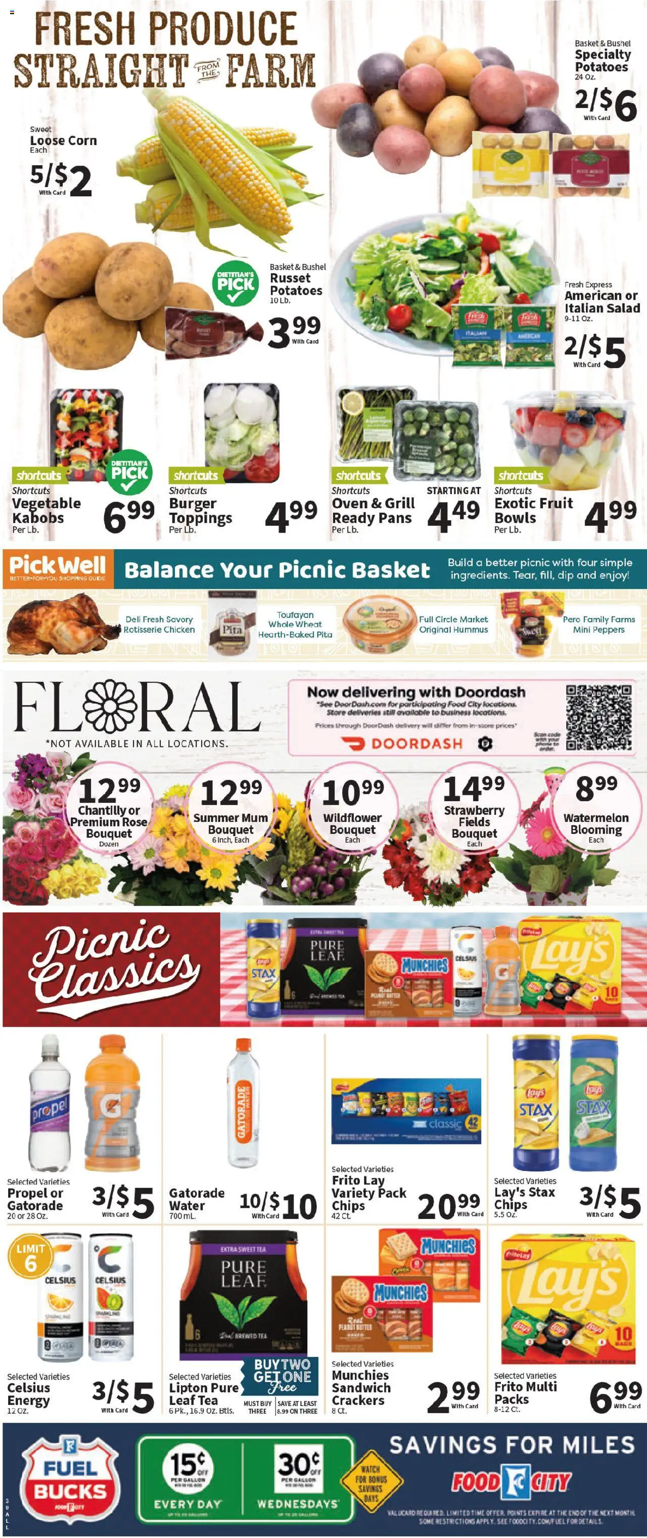Food City Weekly Ad - valid from 30.07.2025 | Page: 5 | Products: Peppers, Salad, Watermelon, Oven