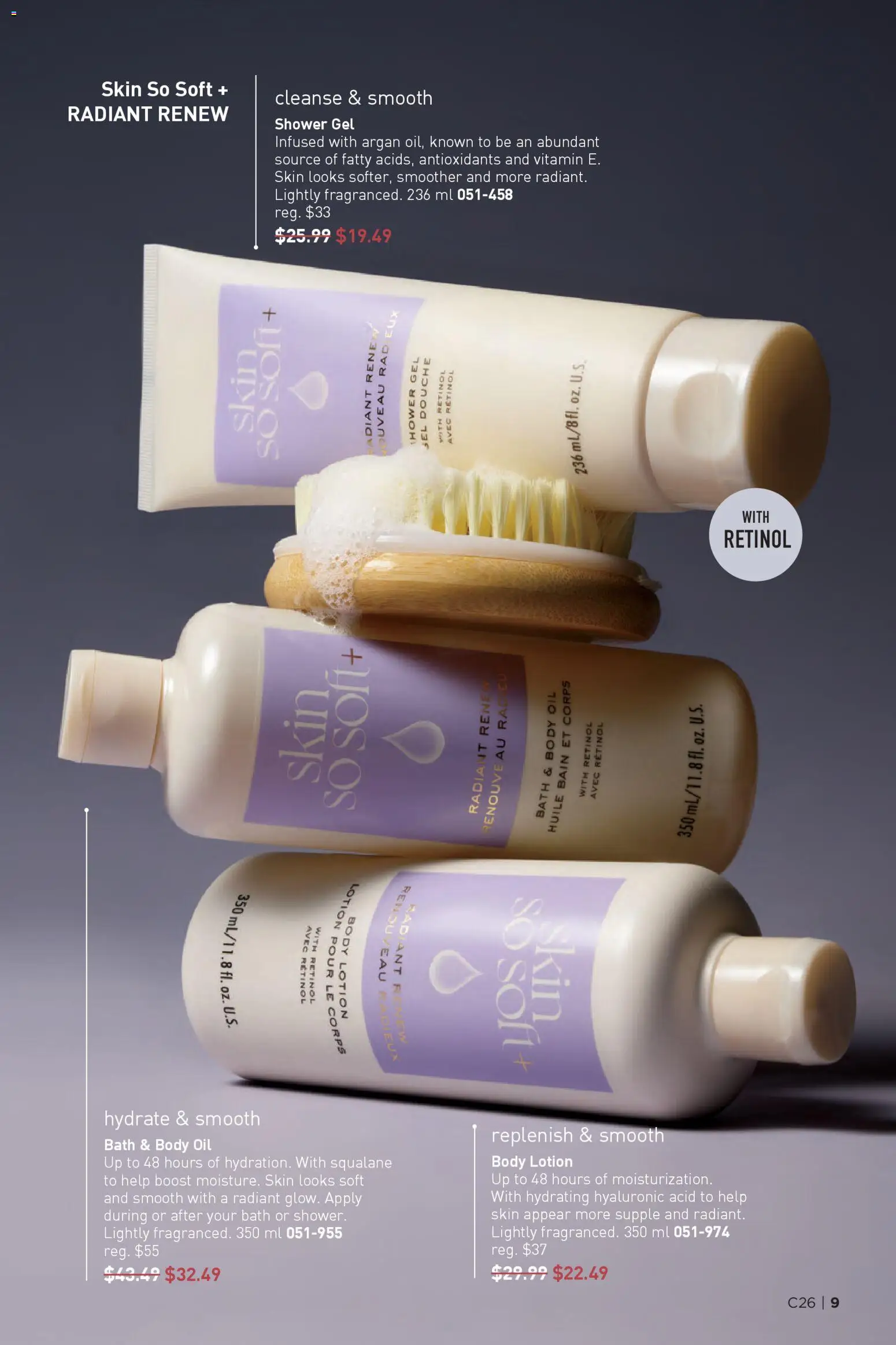 Avon flyer valid from 18.12.2025 | Page: 9 | Products: Body lotion, Bath, Shower, Oil