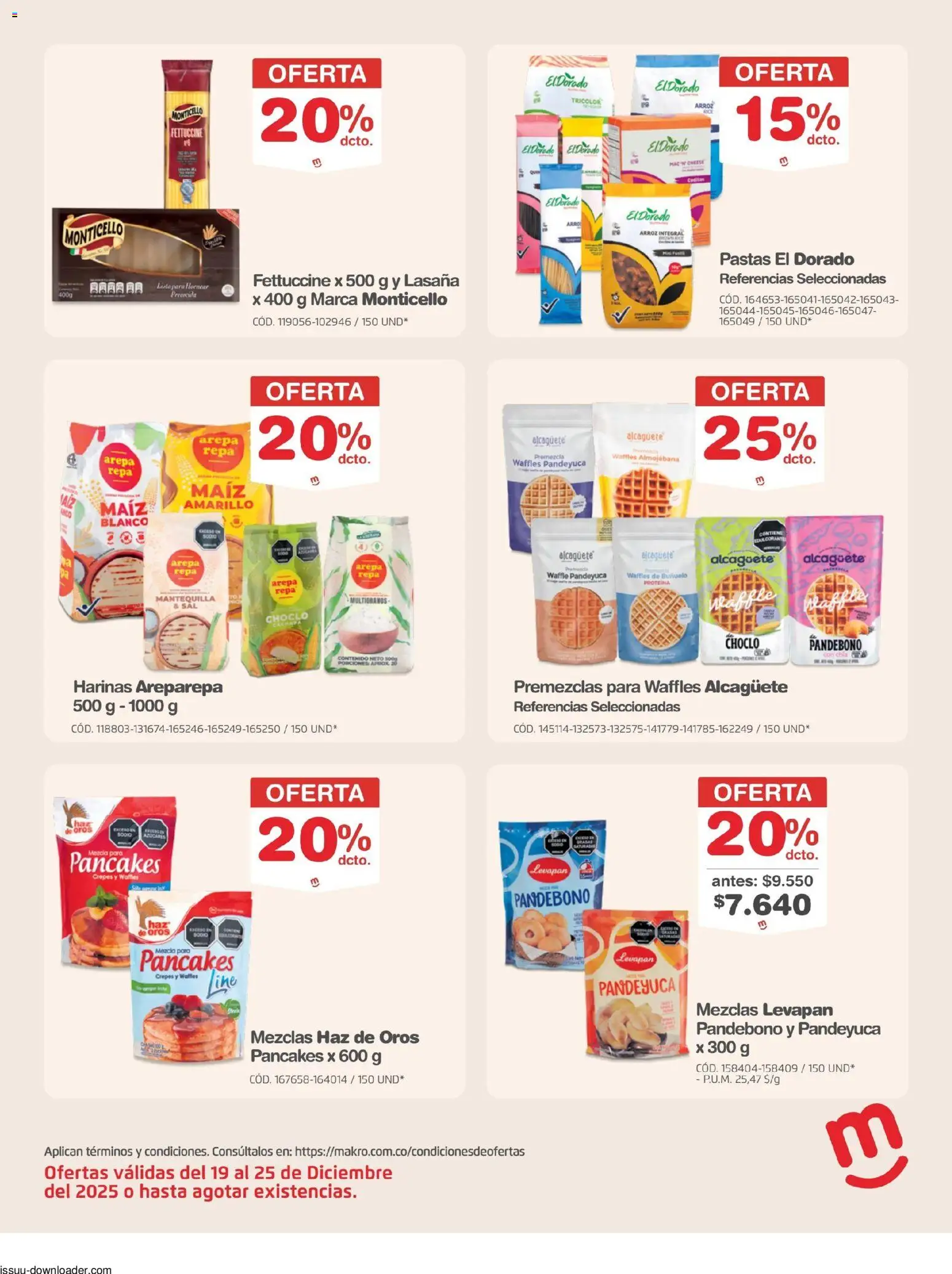 Makro revista - valida desde el 19.12.2025 | Página: 17 | Productos: Arroz, Mermelada, Maiz, Mantequilla