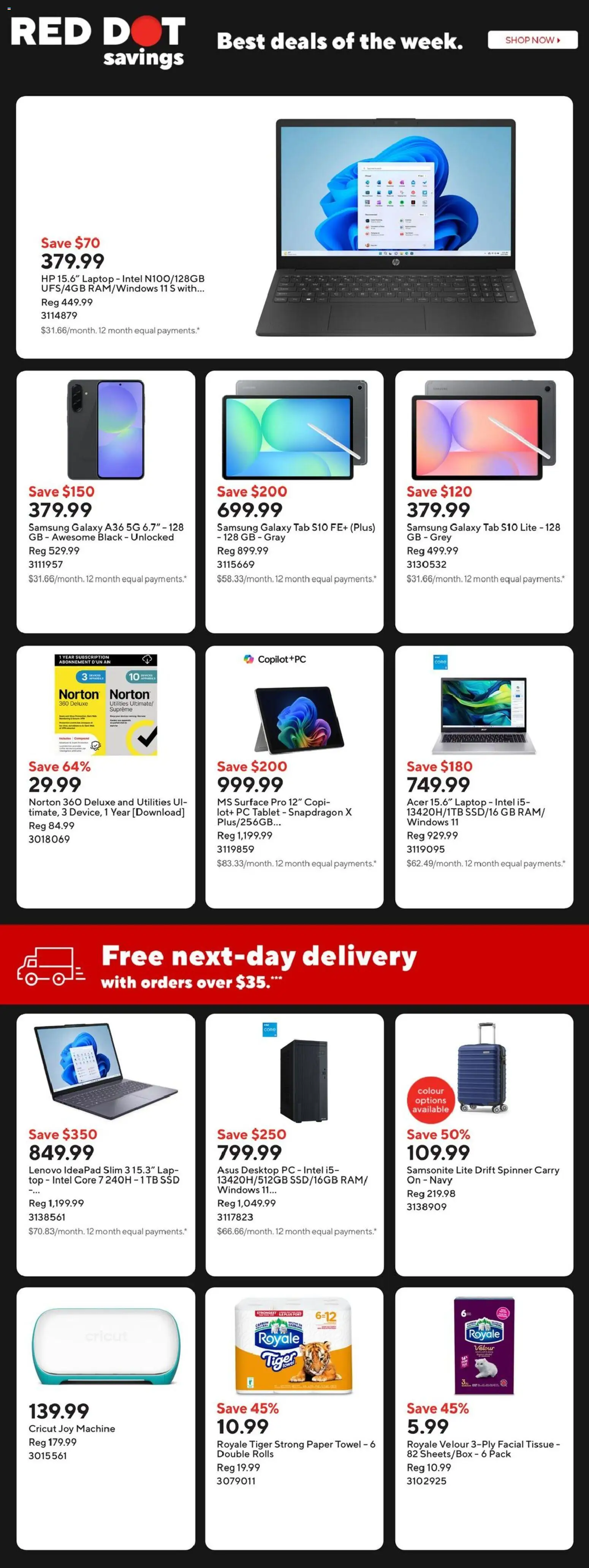 Staples flyer valid from 27.02.2026 | Page: 2 | Products: Tablet, PC
