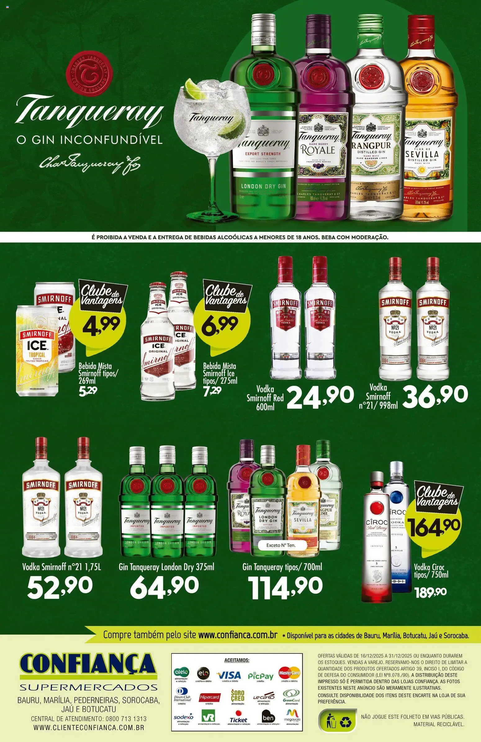 Confiança Folheto - válido de 16.12.2025 | Página: 2 | Produtos: Gin, Vodka, Bebida