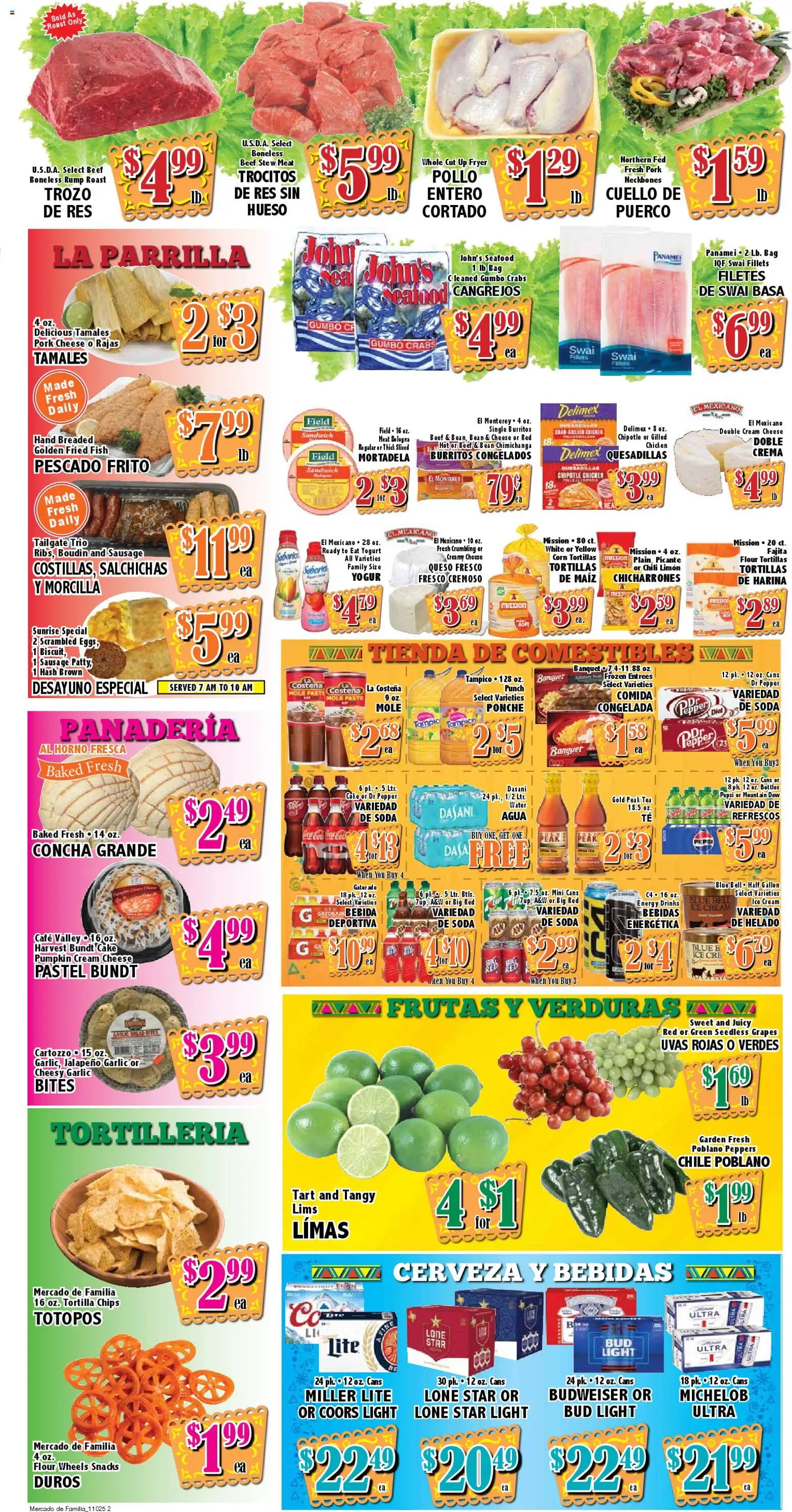 Market Basket Mercado - valid from 05.11.2025 | Page: 2 | Products: Chips, Sausage, Garlic, Grapes
