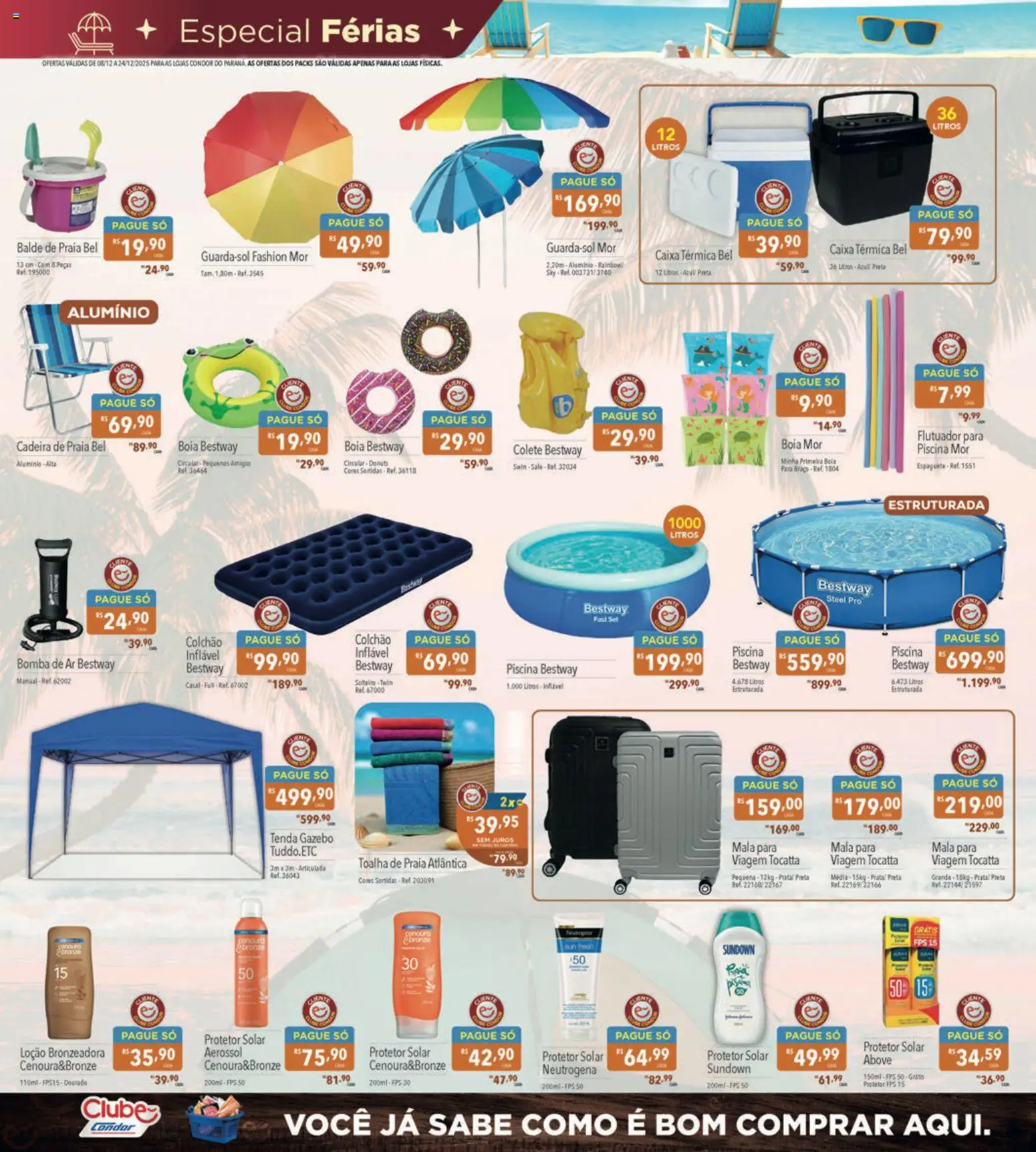 Supermercados Condor Folheto - válido de 08.12.2025 | Página: 21 | Produtos: Espaguete, Colchão, Caixa, Pão