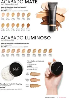 Vista previa Mary Kay - Look Digital Otoño 2026 válido desde el 01.04.2026 | Página: 47 | Productos: Mate, Base de maquillaje, Maquillaje, Polvo