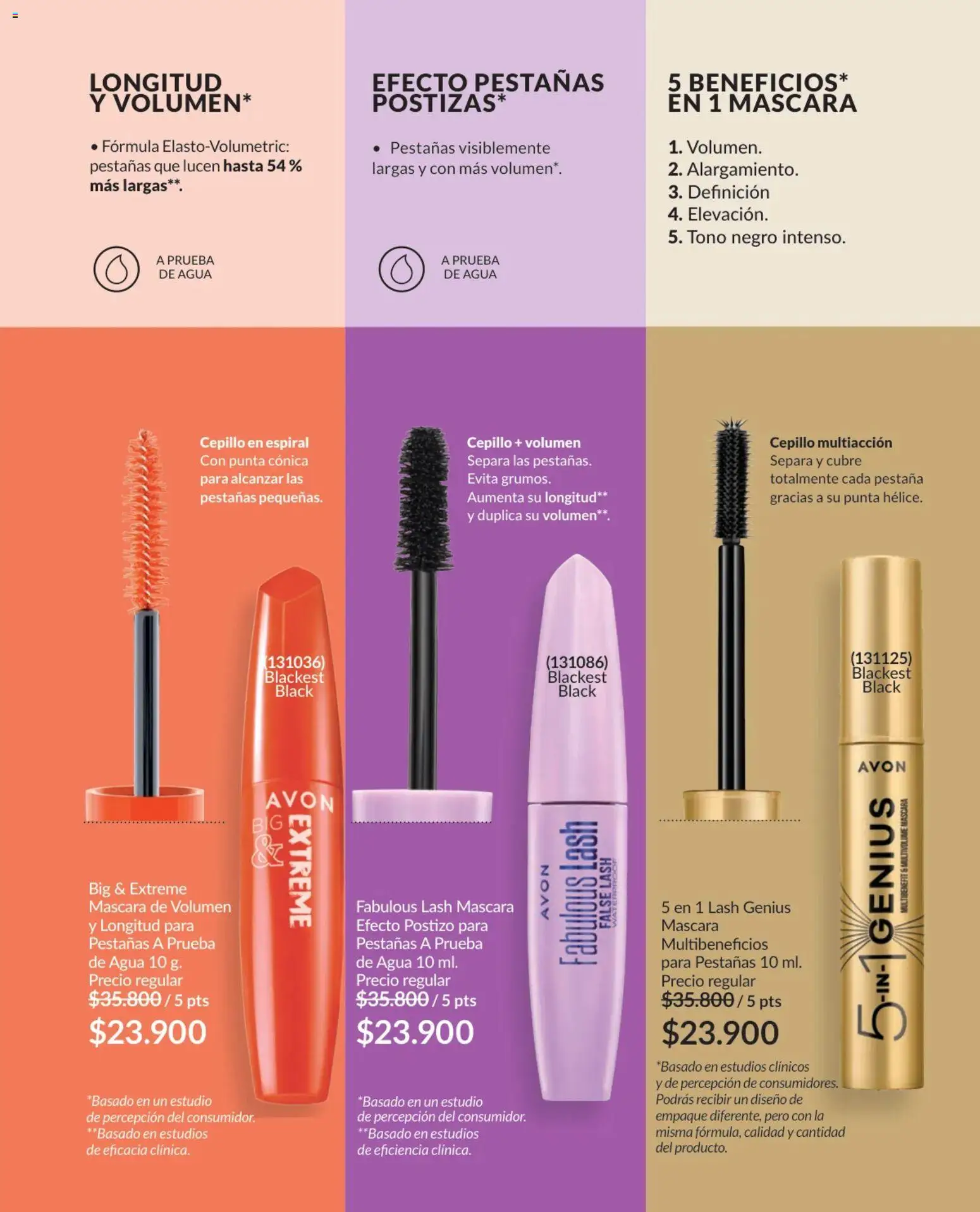 Avon revista - valida desde el 01.04.2026 | Página: 66 | Productos: Agua, Cepillo, Máscara