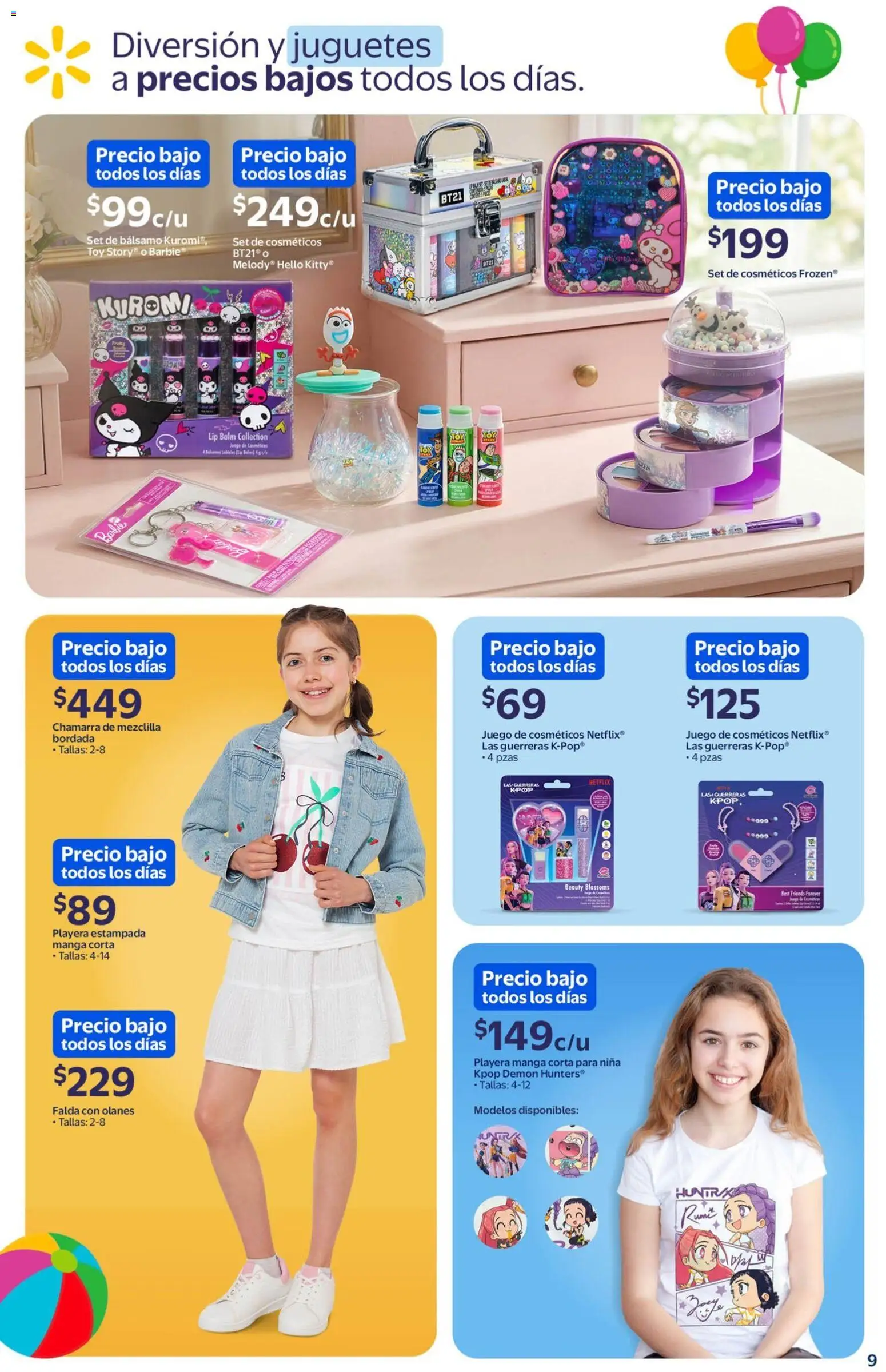 Nuevas ofertas de Walmart válidas en toda la República Mexicana desde el 10.04.2026. ¡Encuentra las mejores ofertas en Walmart folleto Los regalos favoritos de los niños! | Página: 9 | Productos: Chamarra, Bálsamo, Juego, Playera