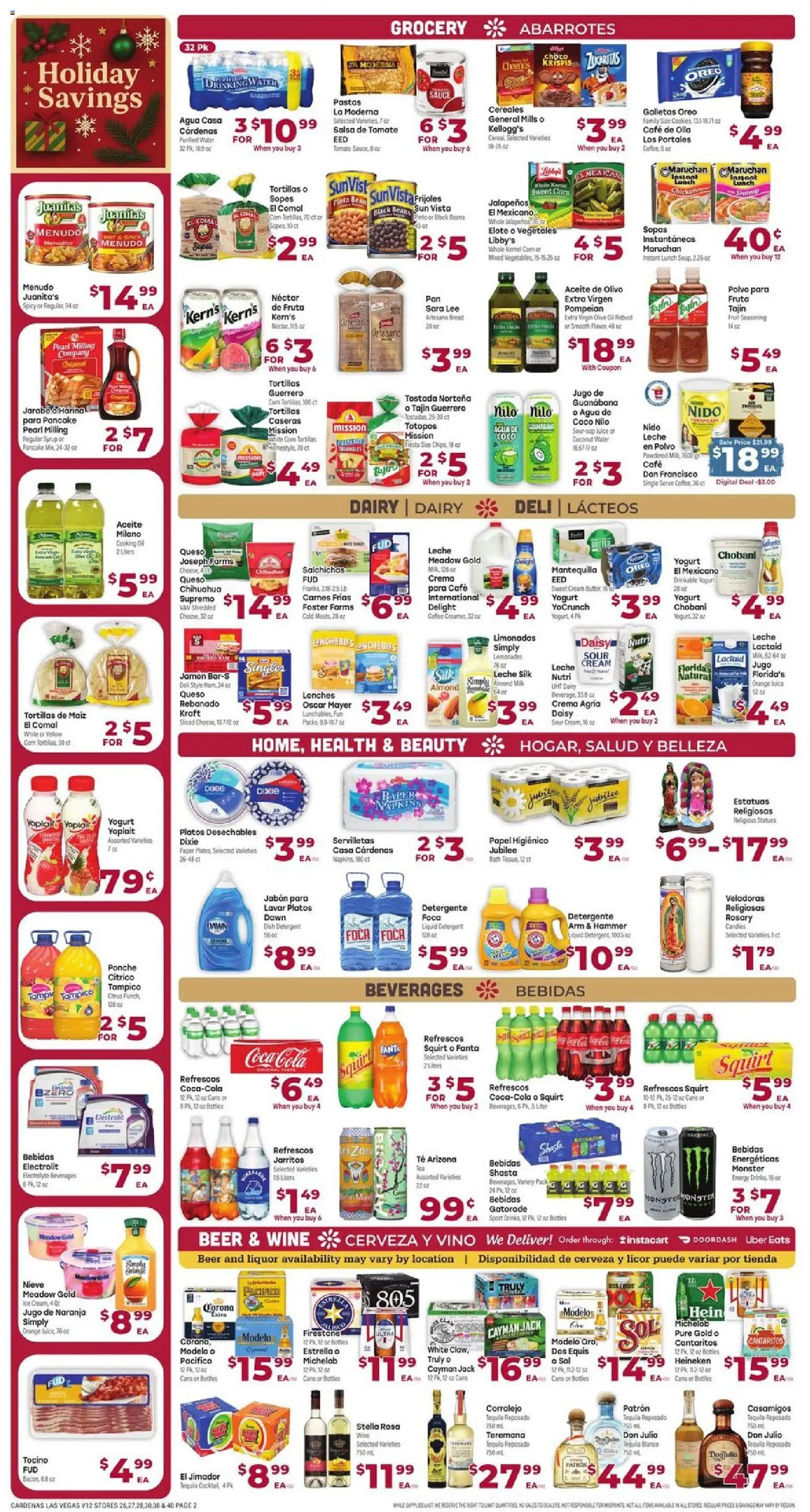 Cardenas Weekly Ad - NV - valid from 10.12.2025 | Page: 2 | Products: Bath, Cheese, Yogurt, Bread