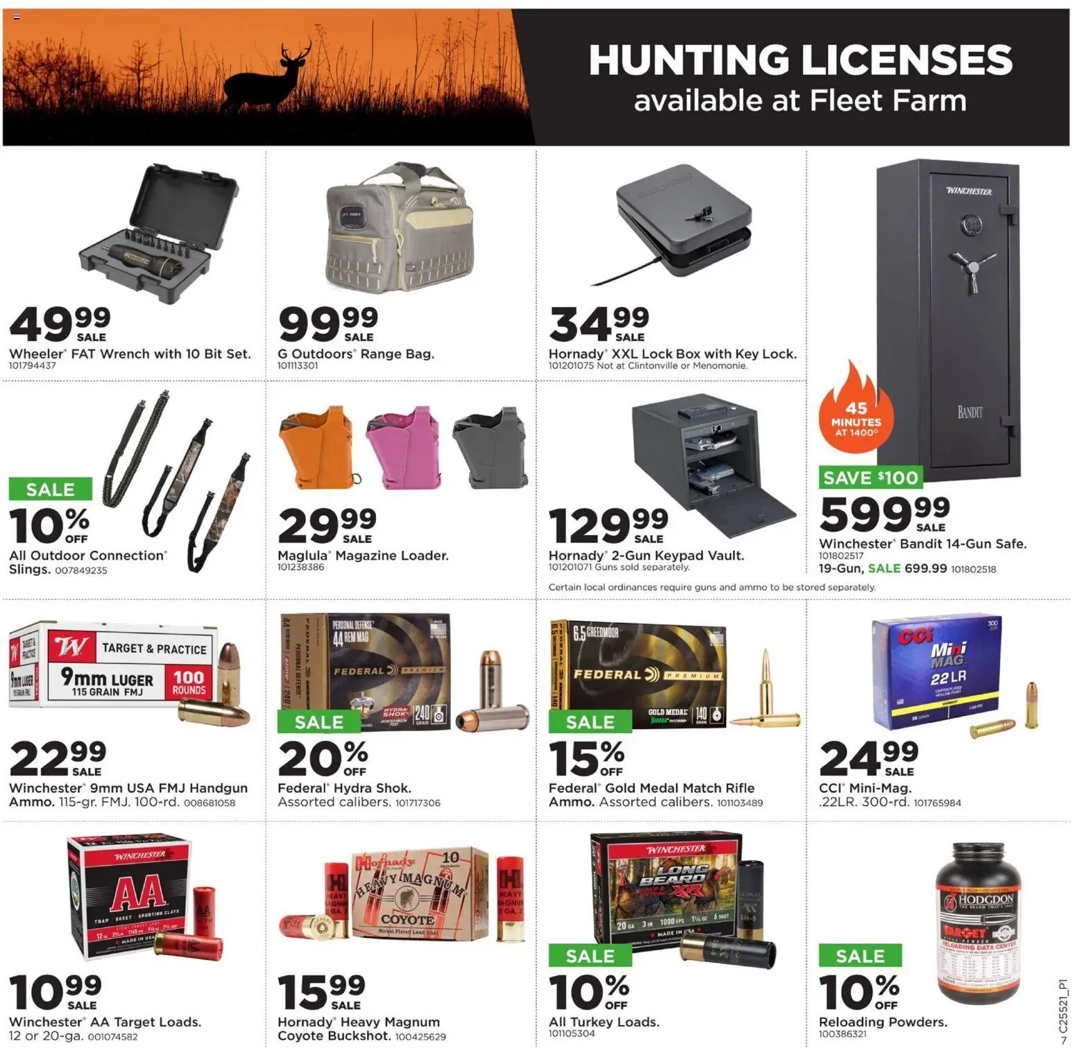 Mills Fleet Farm Weekly Ad - valid from 25.12.2025 | Page: 8 | Products: Wrench, Box, Ammo, Handgun
