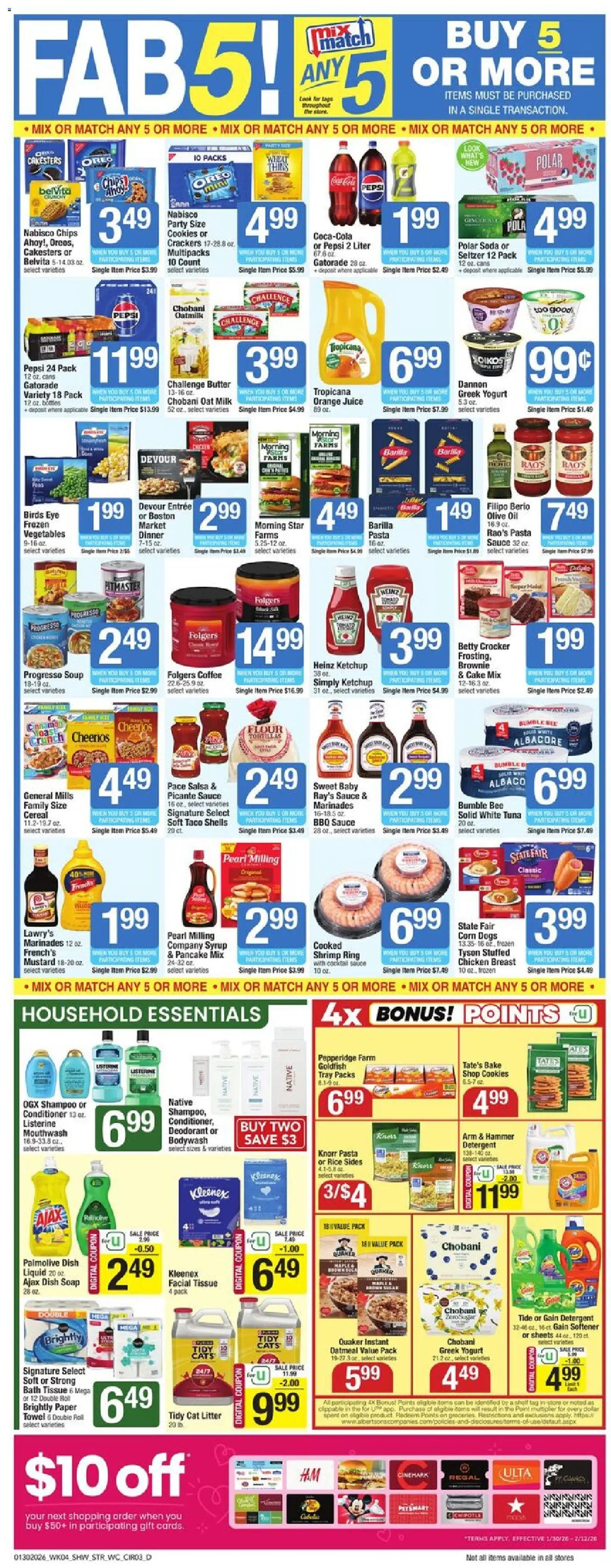 Star Market Weekly Ad - MA - valid from 30.01.2026 | Page: 3 | Products: Ring, Cat Litter, Shampoo, Pasta
