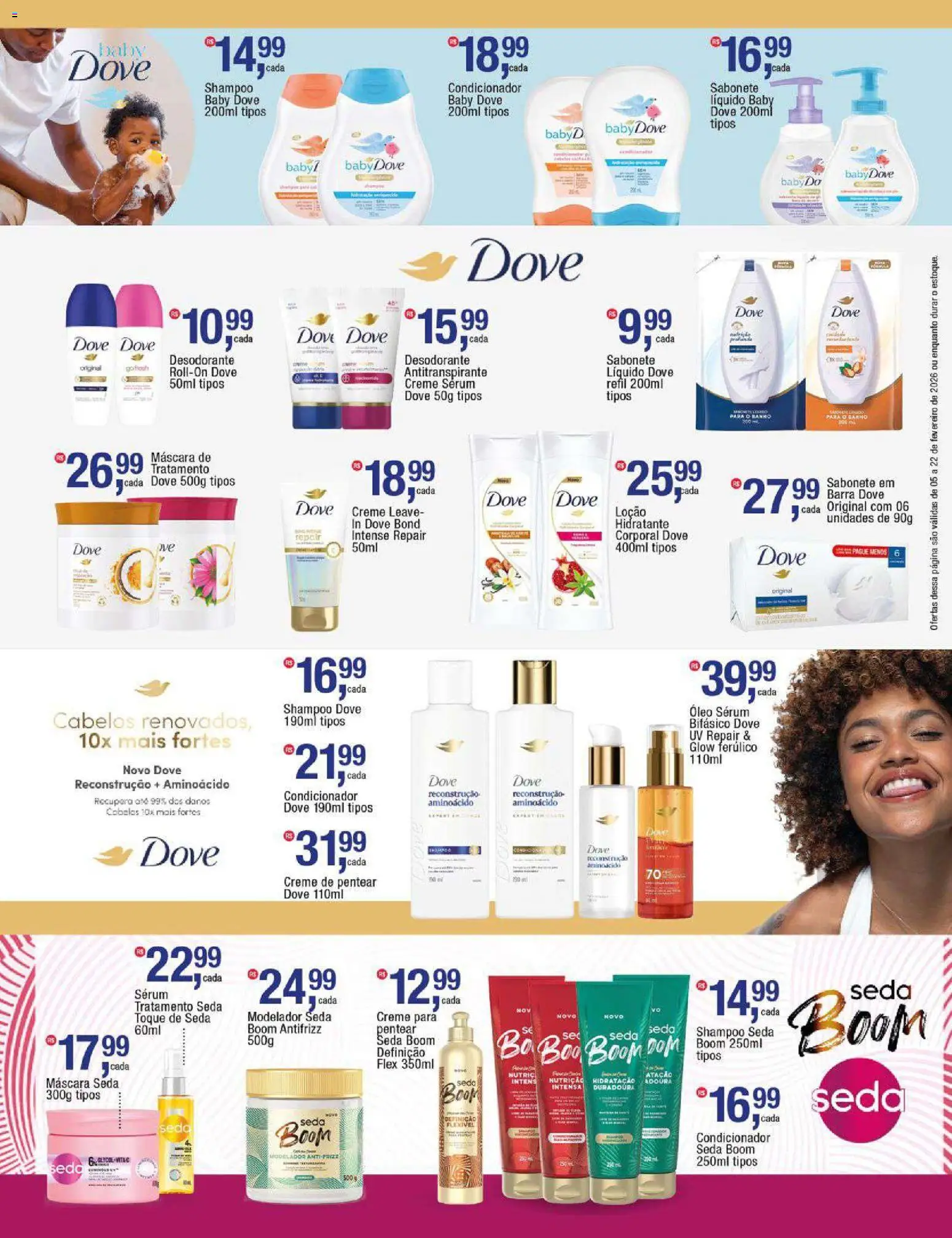 Frangolândia Folheto - válido de 05.02.2026 | Página: 6 | Produtos: Condicionador, Creme, Sabonete, Dove