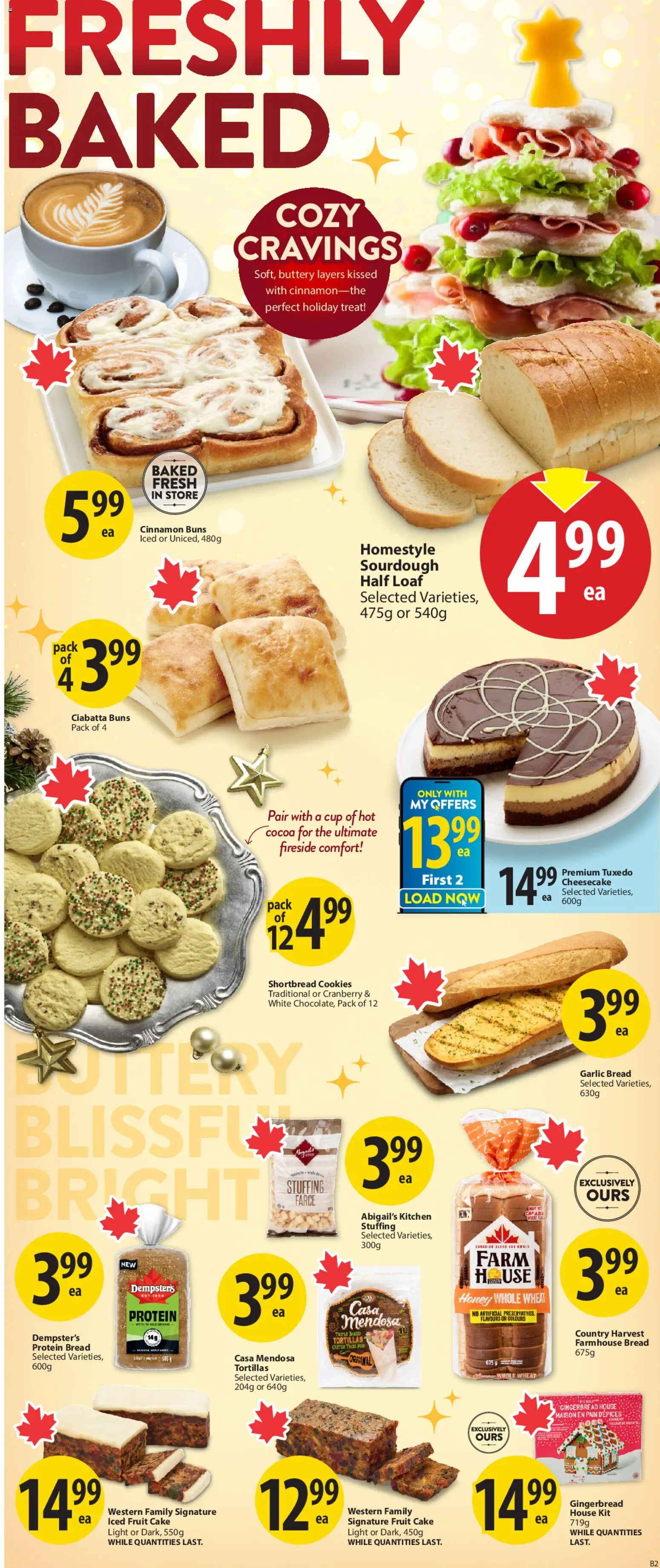 Save on foods flyer valid from 11.12.2025 | Page: 10 | Products: Cookies, Bread