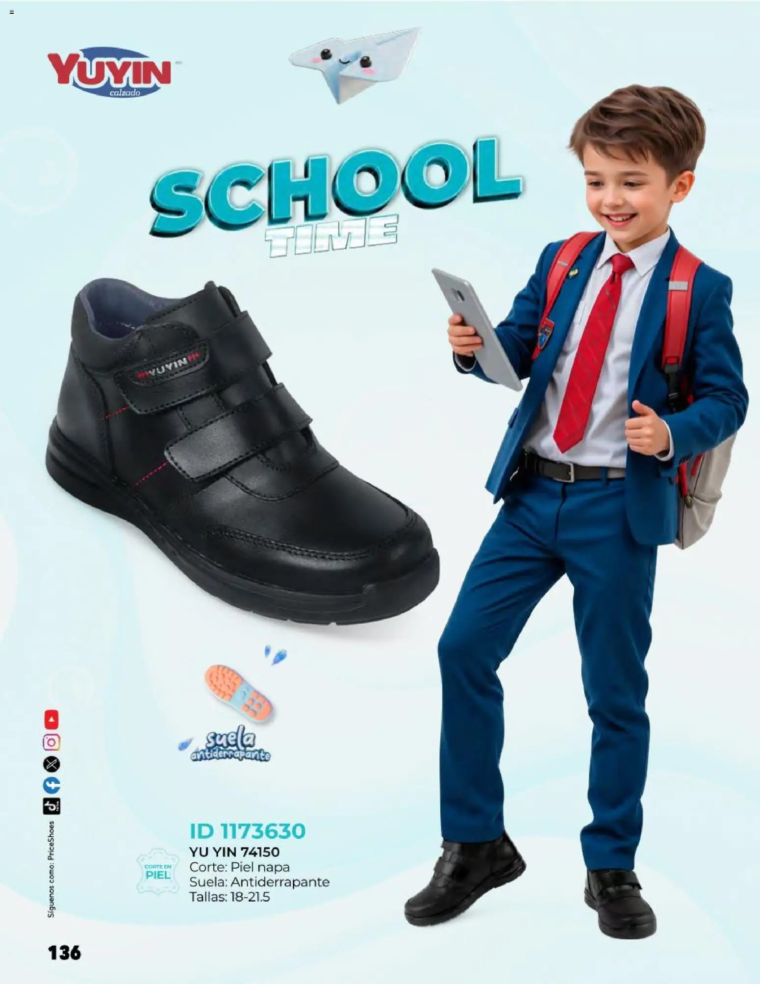 Nuevas ofertas de Price Shoes válidas en toda la República Mexicana desde el 27.10.2025. ¡Encuentra las mejores ofertas en Price Shoes catálogo Kids todo en uno! | Página: 136