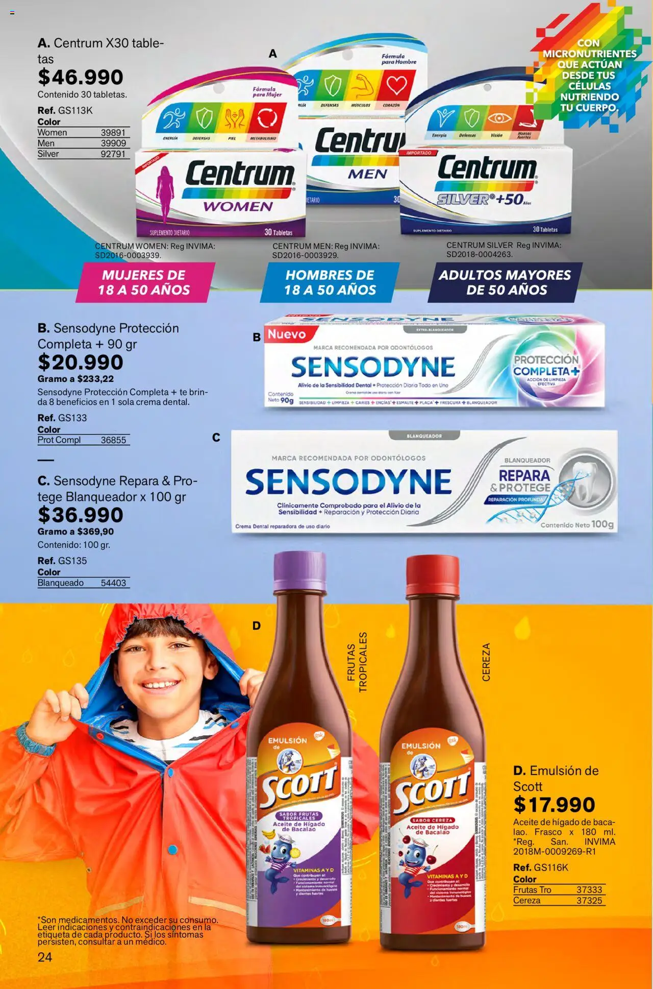 Leonisa revista - valida desde el 01.10.2025 | Página: 24 | Productos: Crema, Suplemento dietario, Emulsión, Aceite