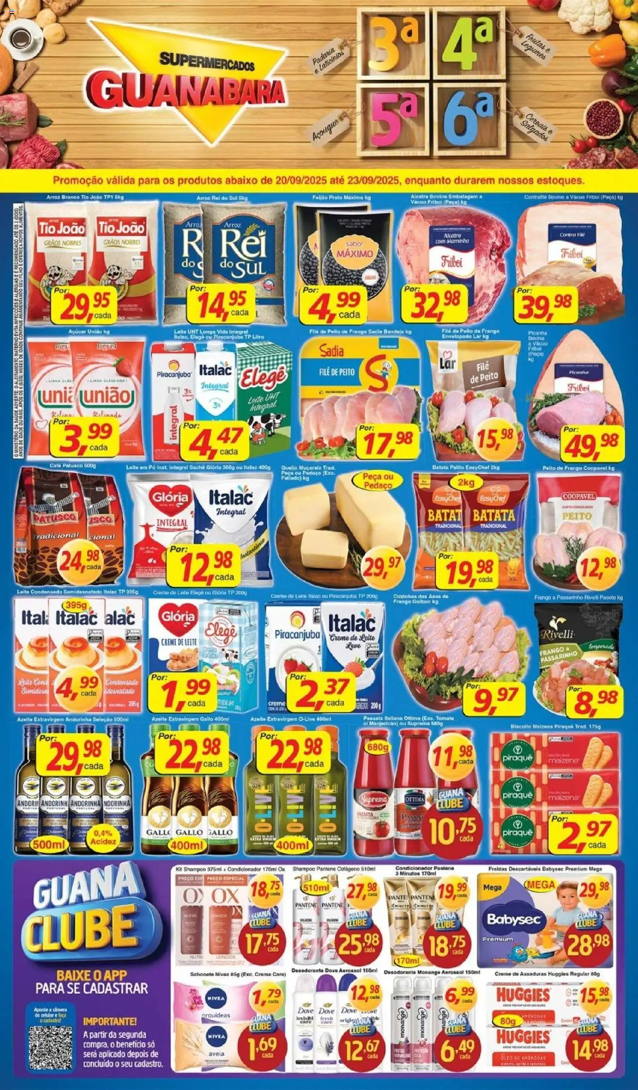 Supermercados Guanabara Folheto - válido de 20.09.2025 | Página: 5 | Produtos: Celular, Desodorante, Queijo, Creme de leite