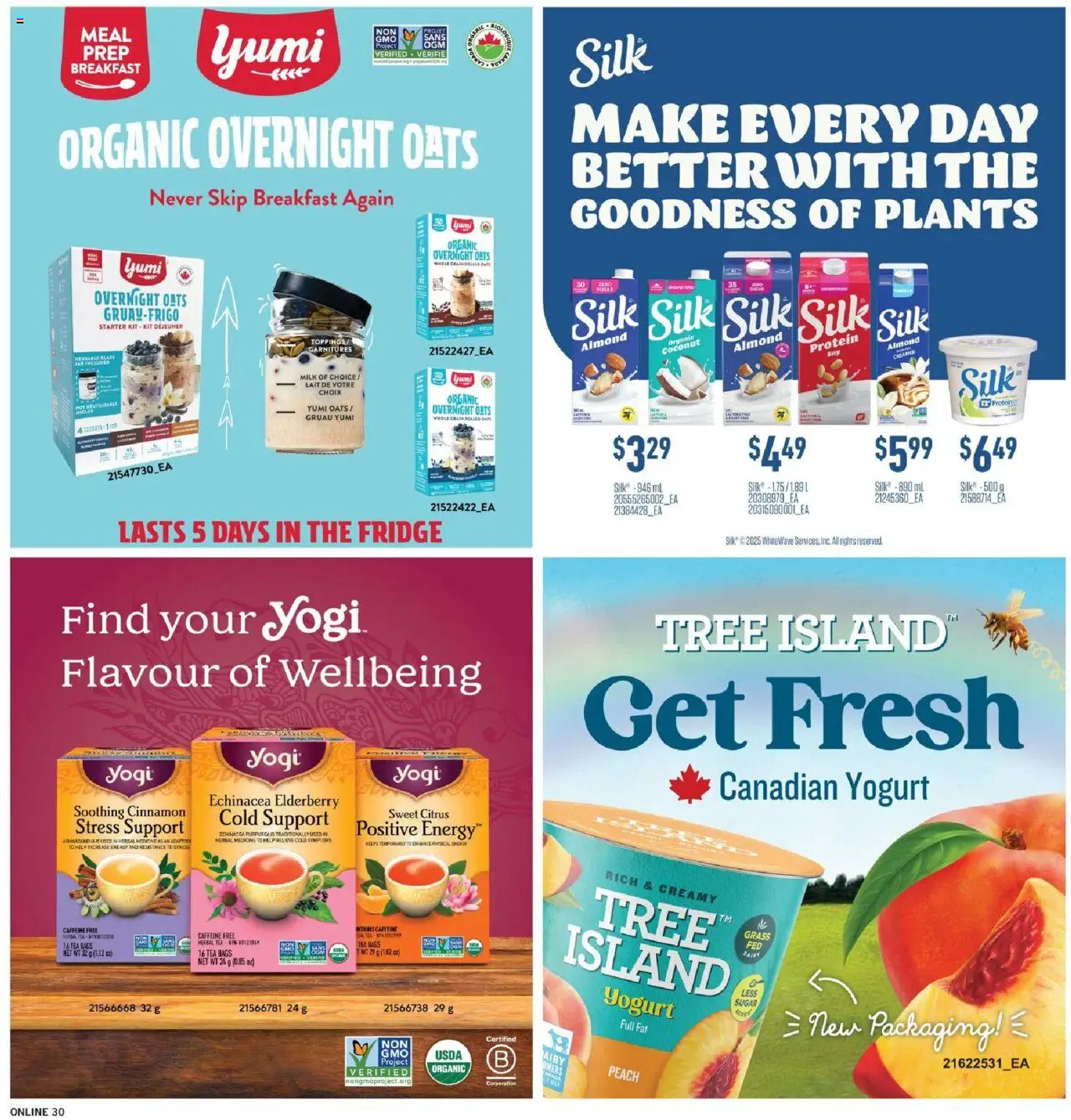 Fortinos flyer valid from 16.10.2025 | Page: 29 | Products: Tea, Milk, Yogurt
