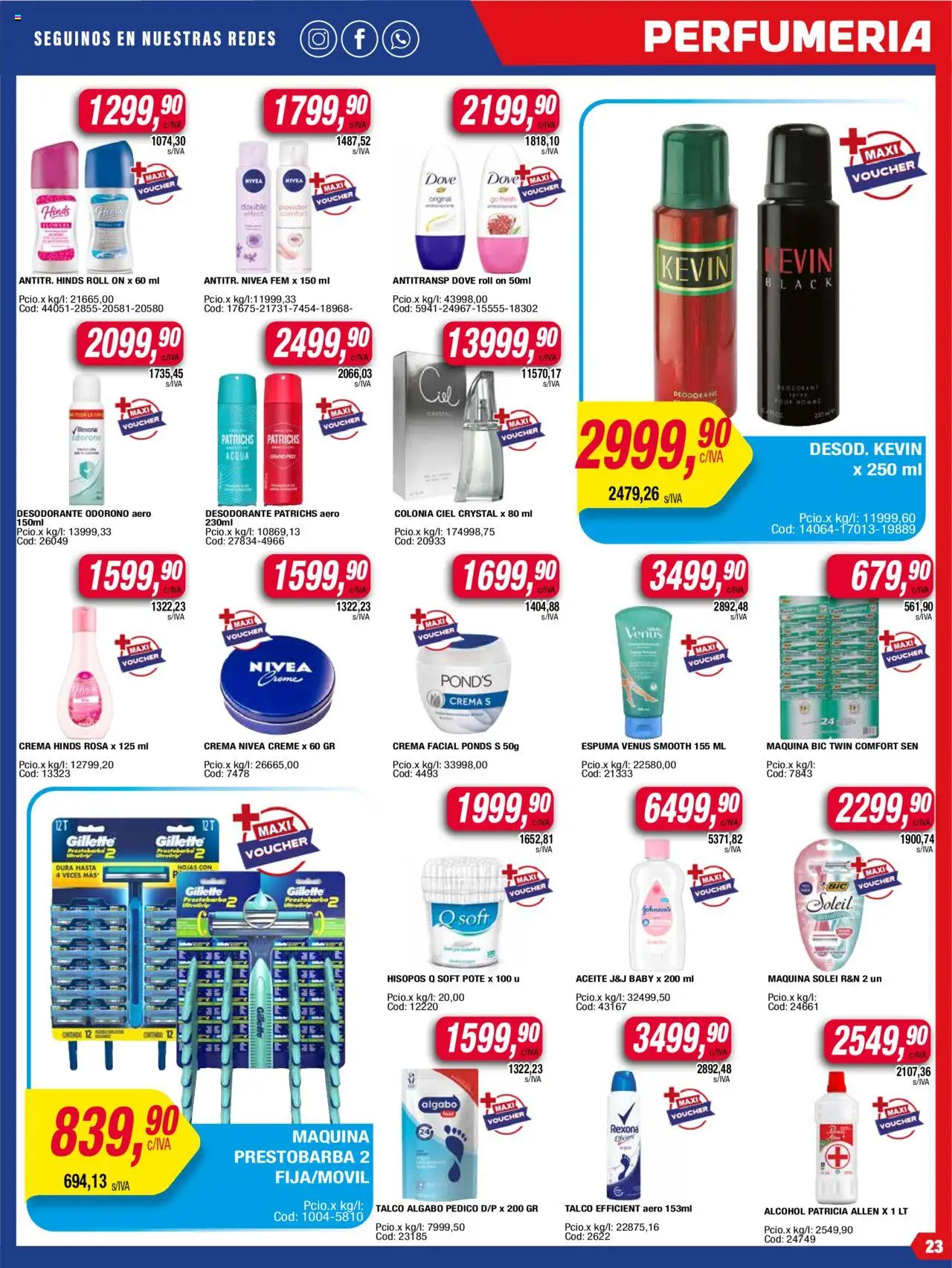 Maxiconsumo ofertas │ válido desde el 09.06.2025 | Página: 23 | Productos: Aceite, Desodorante, Cava, Crema