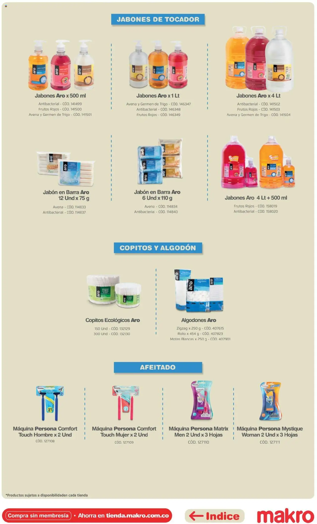 Makro revista - valida desde el 16.04.2025 | Página: 51 | Productos: Algodón, Avena, Jabón