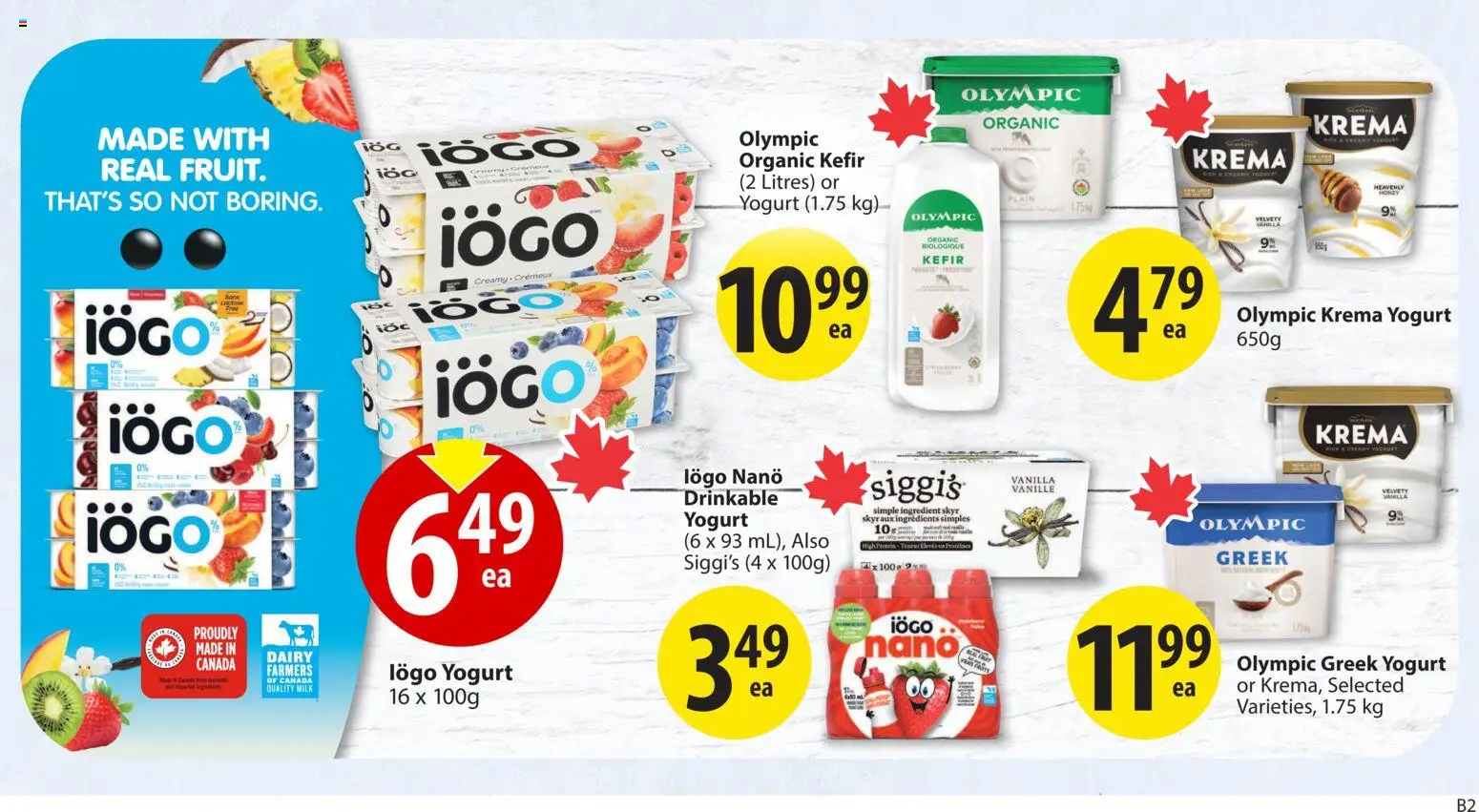 Save on foods flyer valid from 16.04.2026 | Page: 20 | Products: Milk, Yogurt