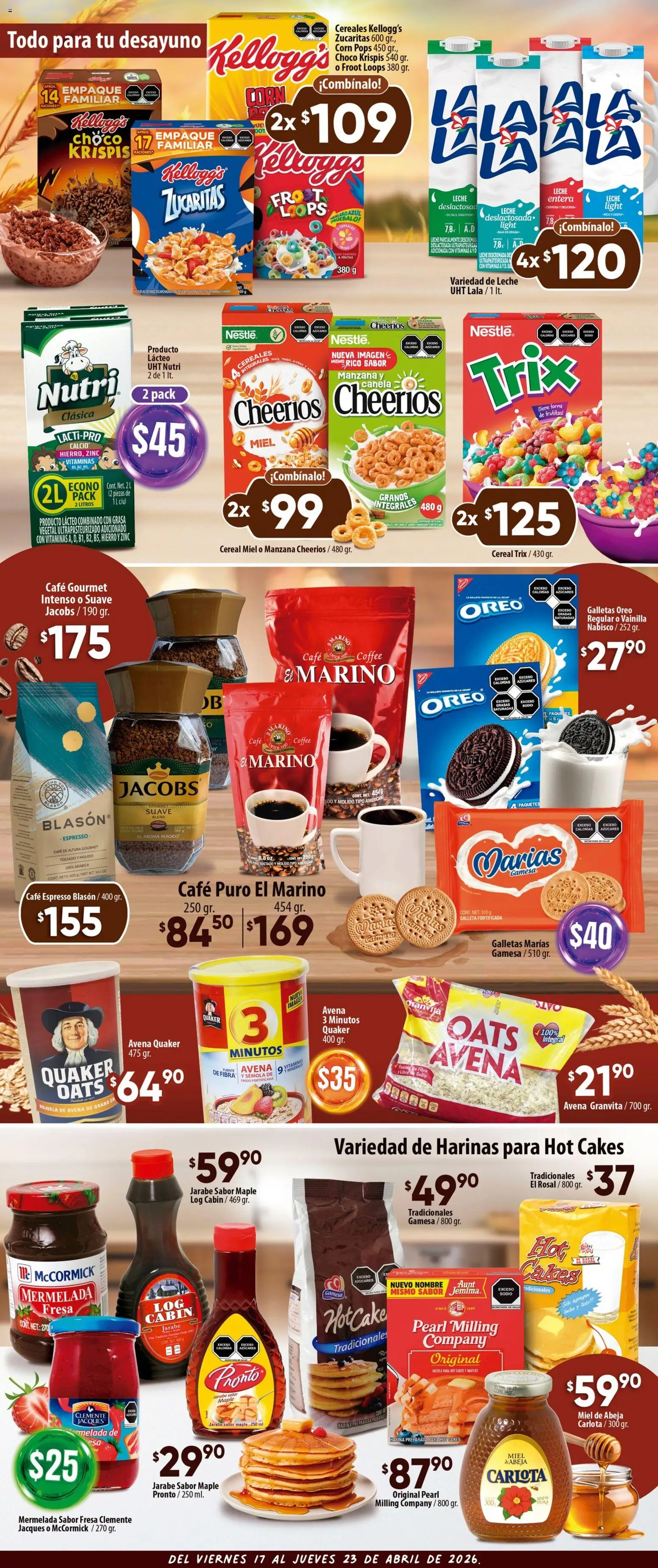 Nuevas ofertas de Calimax válidas en toda la República Mexicana desde el 17.04.2026. ¡Encuentra las mejores ofertas en Calimax folleto Ensenada! | Página: 3 | Productos: Fuente, Café, Galletas, Vitaminas
