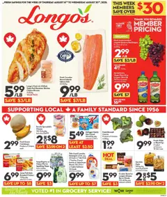 Preview of Longo's weekly flyer / circulaire from shop Longo's valid from 14.08.2025