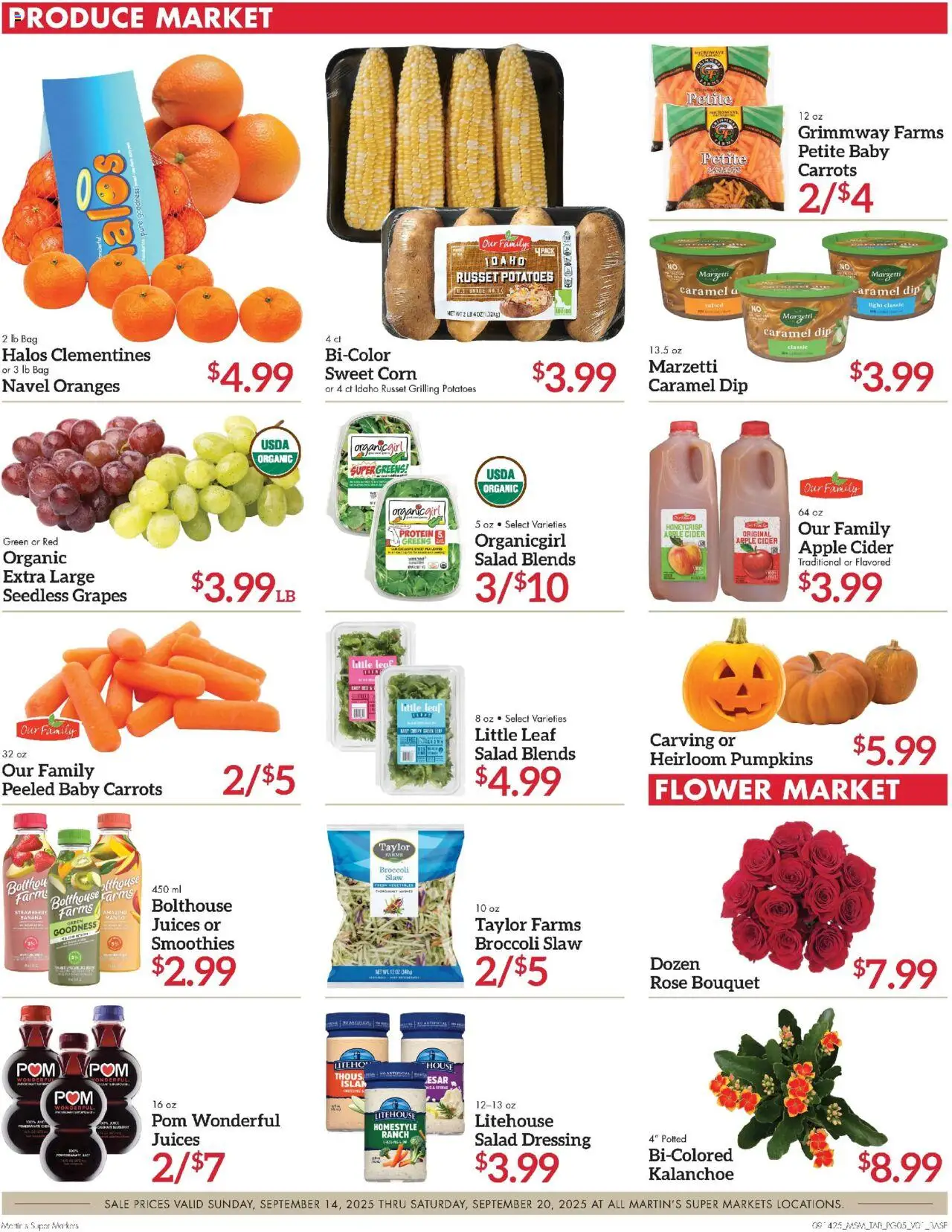 Martin’s Weekly Ad - valid from 14.09.2025 | Page: 5 | Products: Cider, Potatoes, Mango, Greens