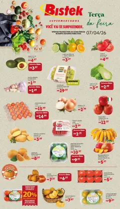 Bistek Supermercados ofertas Hortifruti - Pré-Visualização do folheto da loja Bistek Supermercados, válido de 07.04.2026