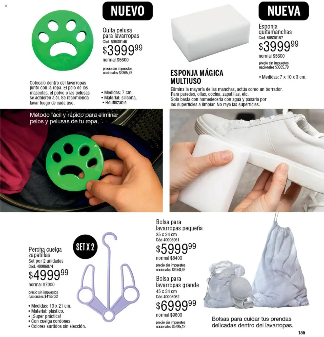 Millanel - Catálogo │ válido desde el 20.10.2025 | Página: 155 | Productos: Percha, Polvo, Esponja, Zapatillas