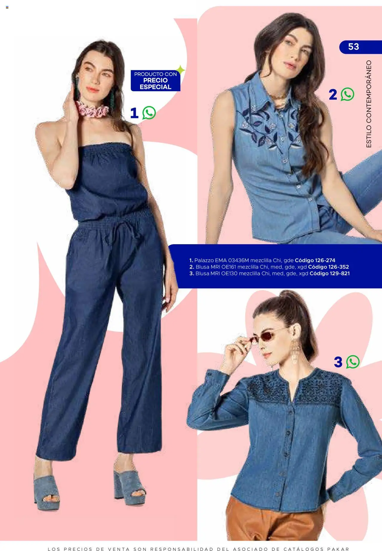 Nuevas ofertas de SC Pakar válidas en toda la República Mexicana desde el 31.01.2025. ¡Encuentra las mejores ofertas en SC Pakar catálogo Ropa! | Página: 53 | Productos: Blusa, Palazzo