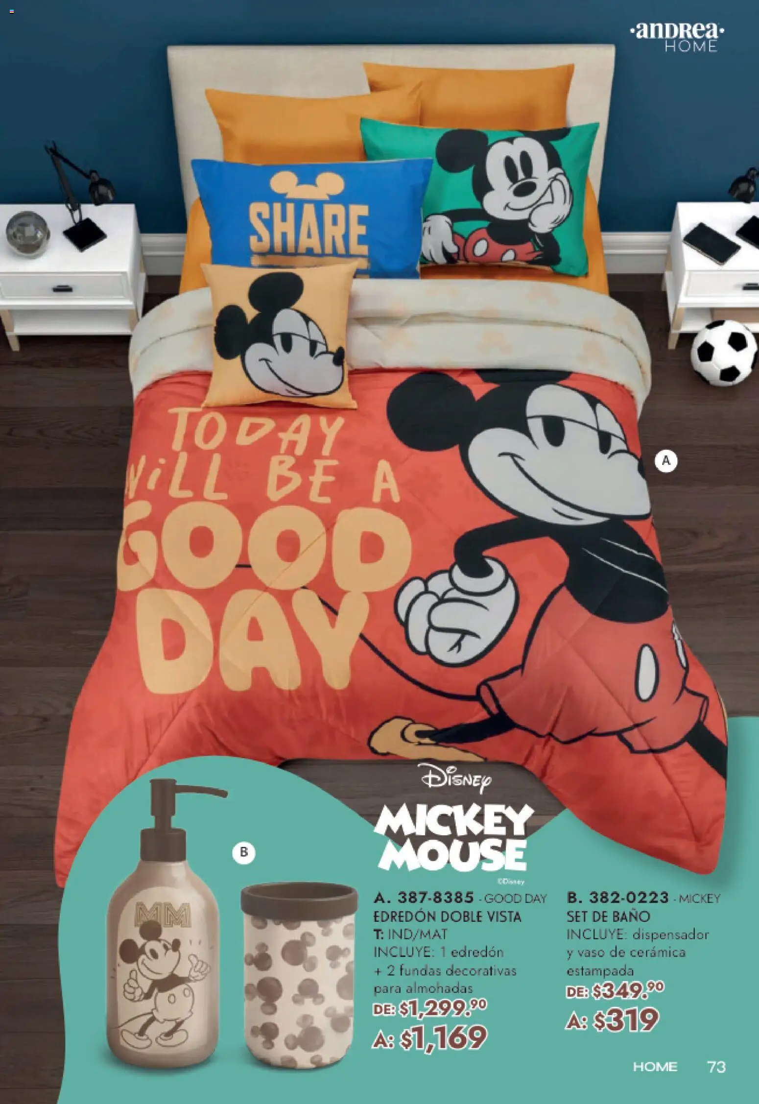 Nuevas ofertas de Andrea válidas en toda la República Mexicana desde el 19.04.2026. ¡Encuentra las mejores ofertas en Andrea catálogo Mamá y Peques! | Página: 73 | Productos: Mouse, Baño