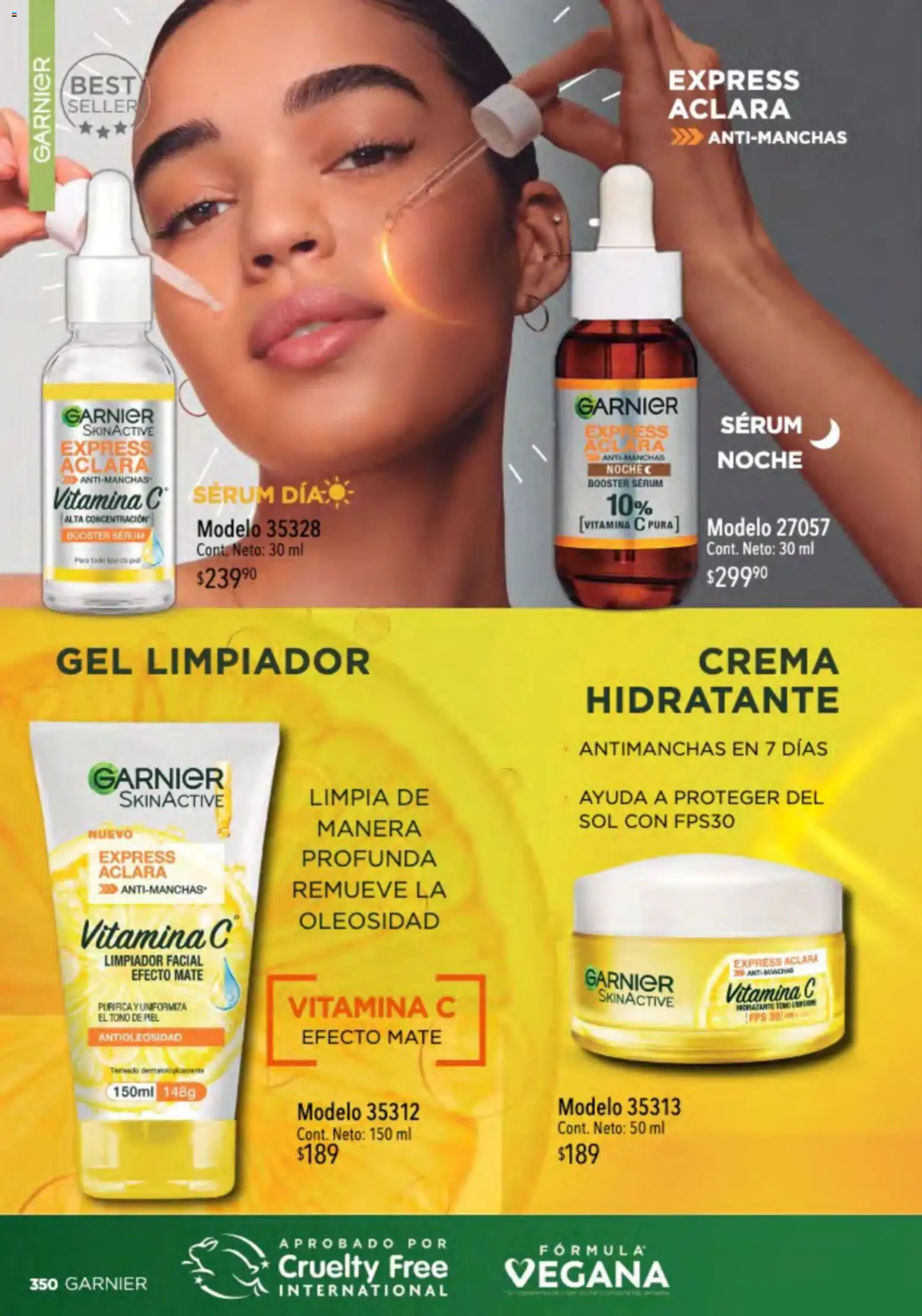 Nuevas ofertas de Ilusión válidas en toda la República Mexicana desde el 01.03.2026. ¡Encuentra las mejores ofertas en Ilusión catálogo Primavera! | Página: 352 | Productos: Serum, Limpiador, Limpiador facial, Mate