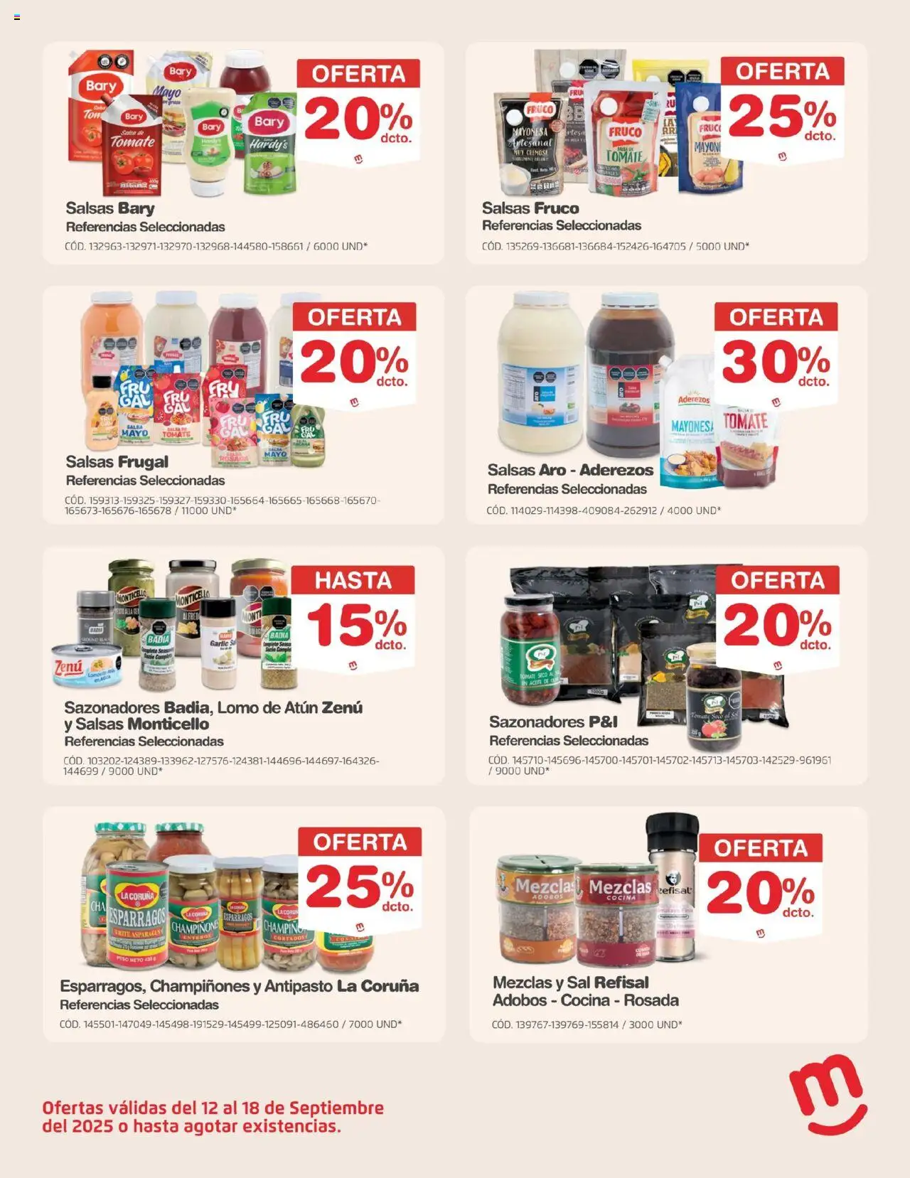 Makro revista - valida desde el 12.09.2025 | Página: 4 | Productos: Agua, Esparragos, Sal, Peso