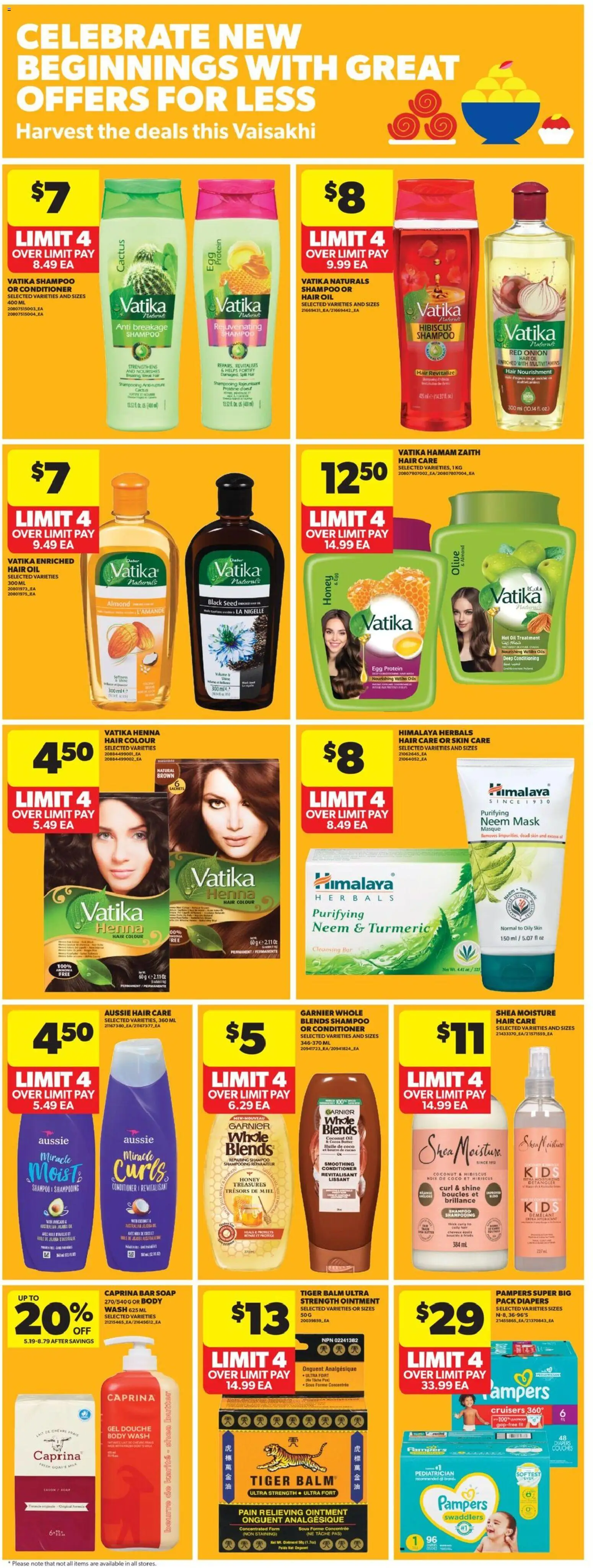 Real Canadian Superstore flyer valid from 09.04.2026 | Page: 17 | Products: Hair oil, Mask, Soap, Body wash