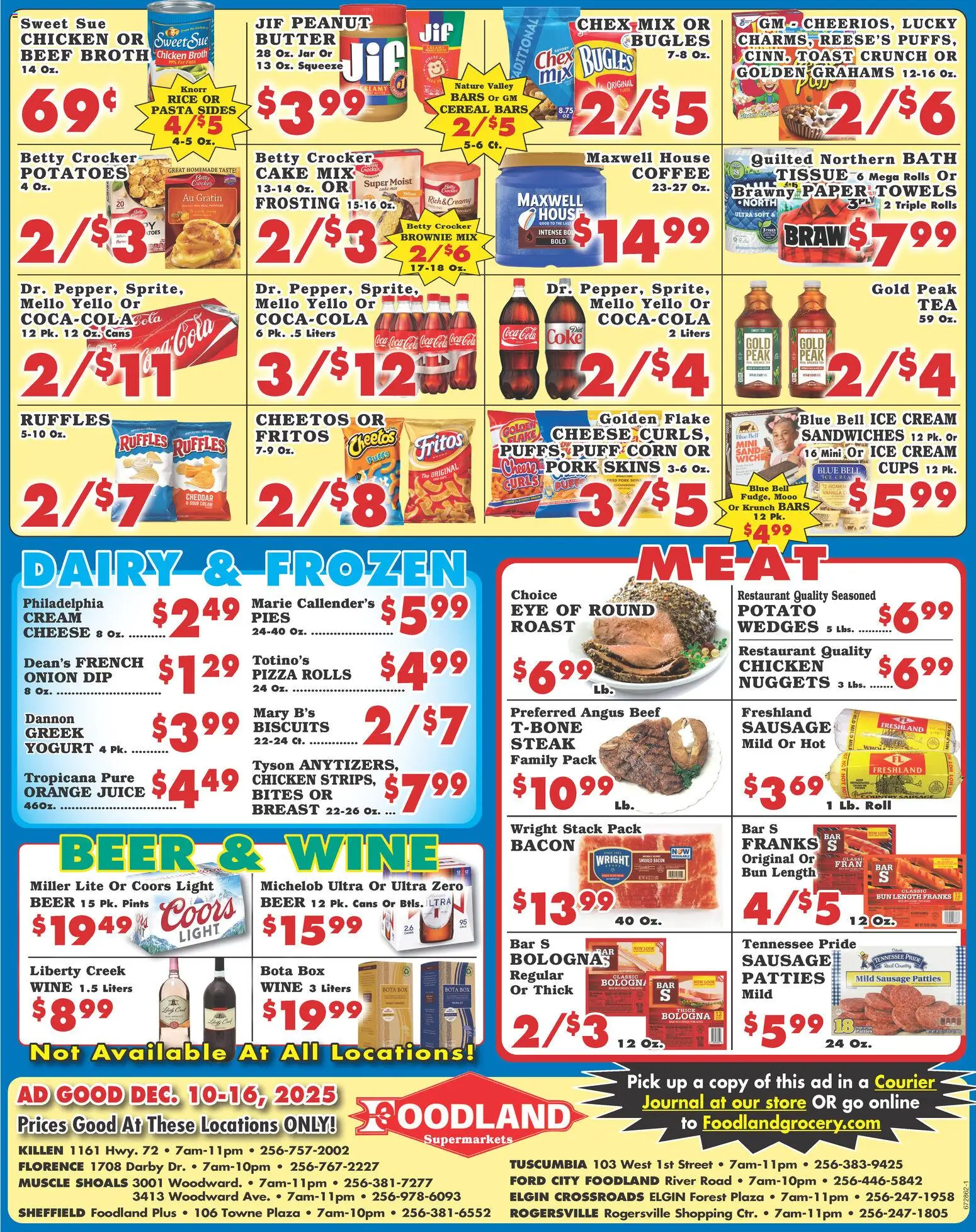 Foodland Weekly Ad - Supermarkets - valid from 10.12.2025 | Page: 2 | Products: Box, Bath, Yogurt, Ice cream