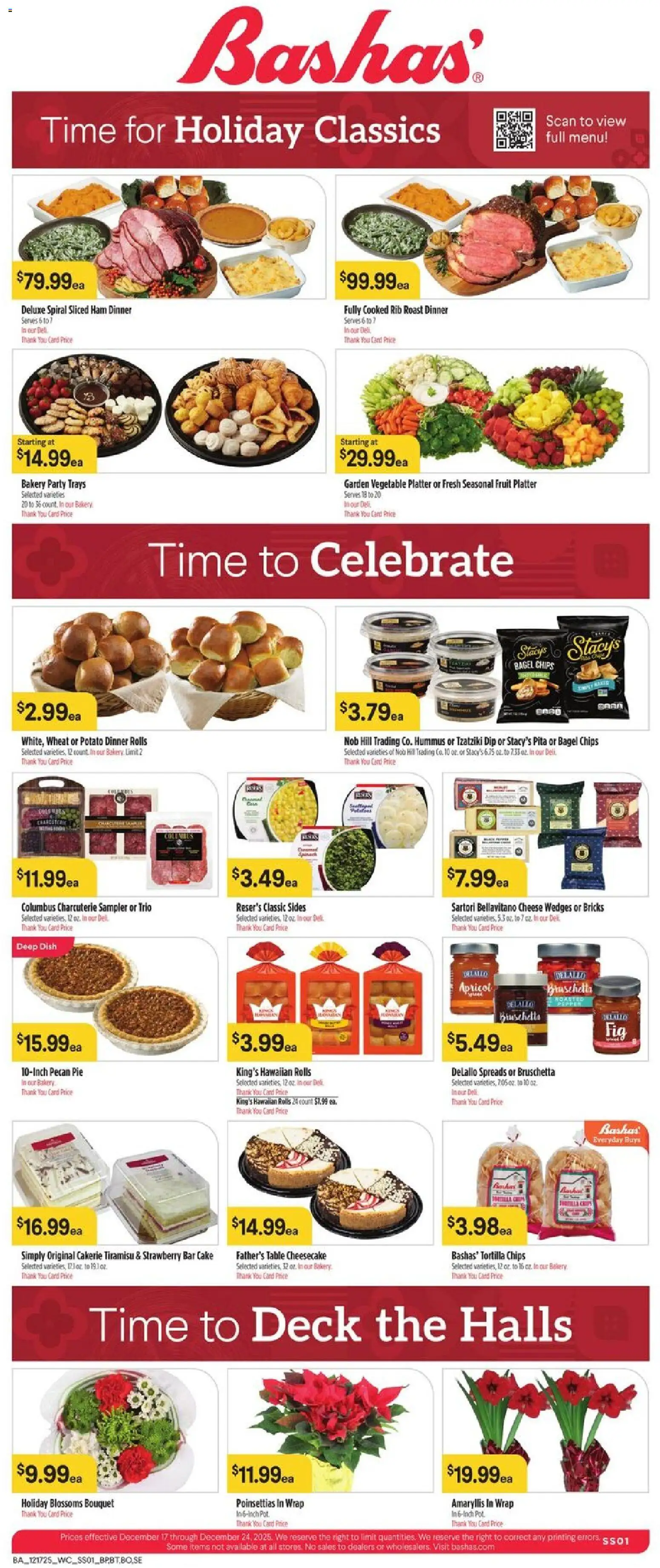 Basha's Weekly Ad - valid from 17.12.2025 | Page: 5 | Products: Bakery, Cheese, Ham, Cheesecake