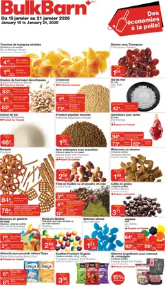Preview of Bulk Barn weekly flyer / circulaire from shop Bulk Barn valid from 15.01.2026
